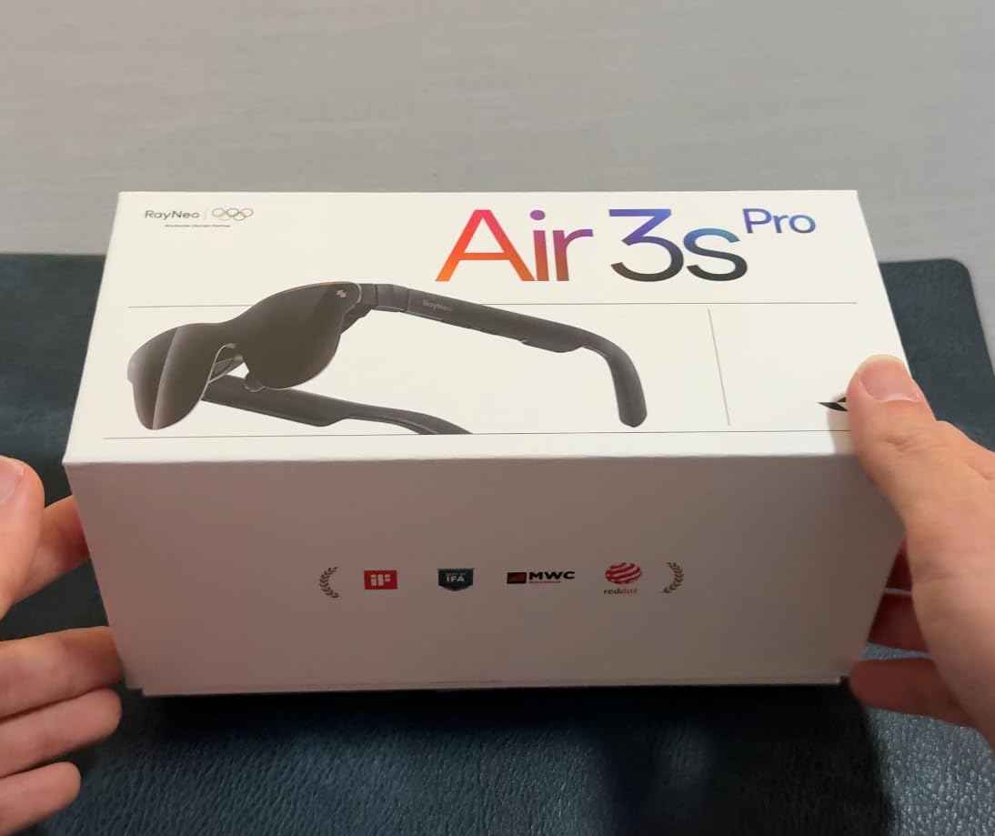 RayNeo Air 3s Pro AR/XR Glasses - 201'' 1200 Nits 120Hz HueView 2.0 Video Display Glasses - Customer Photo 1