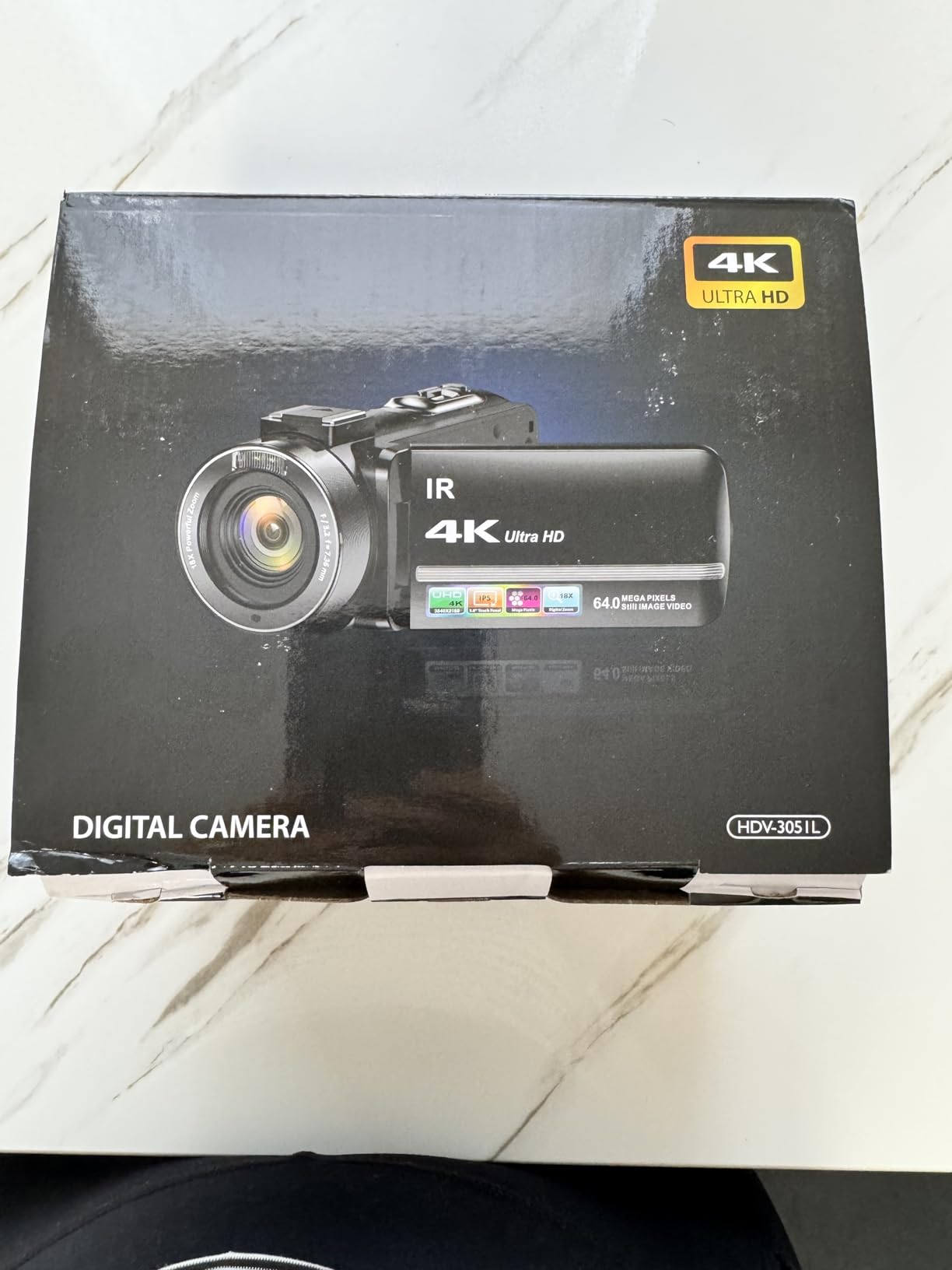4K Video Camera Camcorder 64MP Vlogging Camera for YouTube 3.0