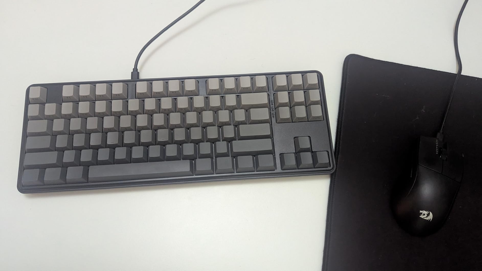 Redragon K707 HE Rapid Trigger Gaming Keyboard, 87 Keys TKL Wired Mechanical Keyboard w/Hyper-Fast Actuation Hall Effect Magnetic Switch, Actuation Point Adjustable, Side Printed PBT Gradient Keycaps - Customer Photo 1