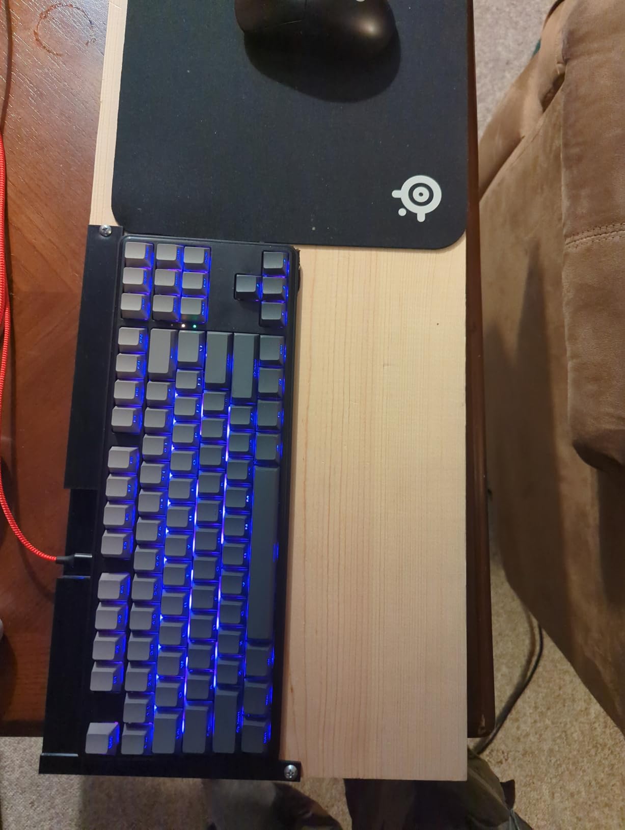 Redragon K707 HE Rapid Trigger Gaming Keyboard, 87 Keys TKL Wired Mechanical Keyboard w/Hyper-Fast Actuation Hall Effect Magnetic Switch, Actuation Point Adjustable, Side Printed PBT Gradient Keycaps - Customer Photo 2