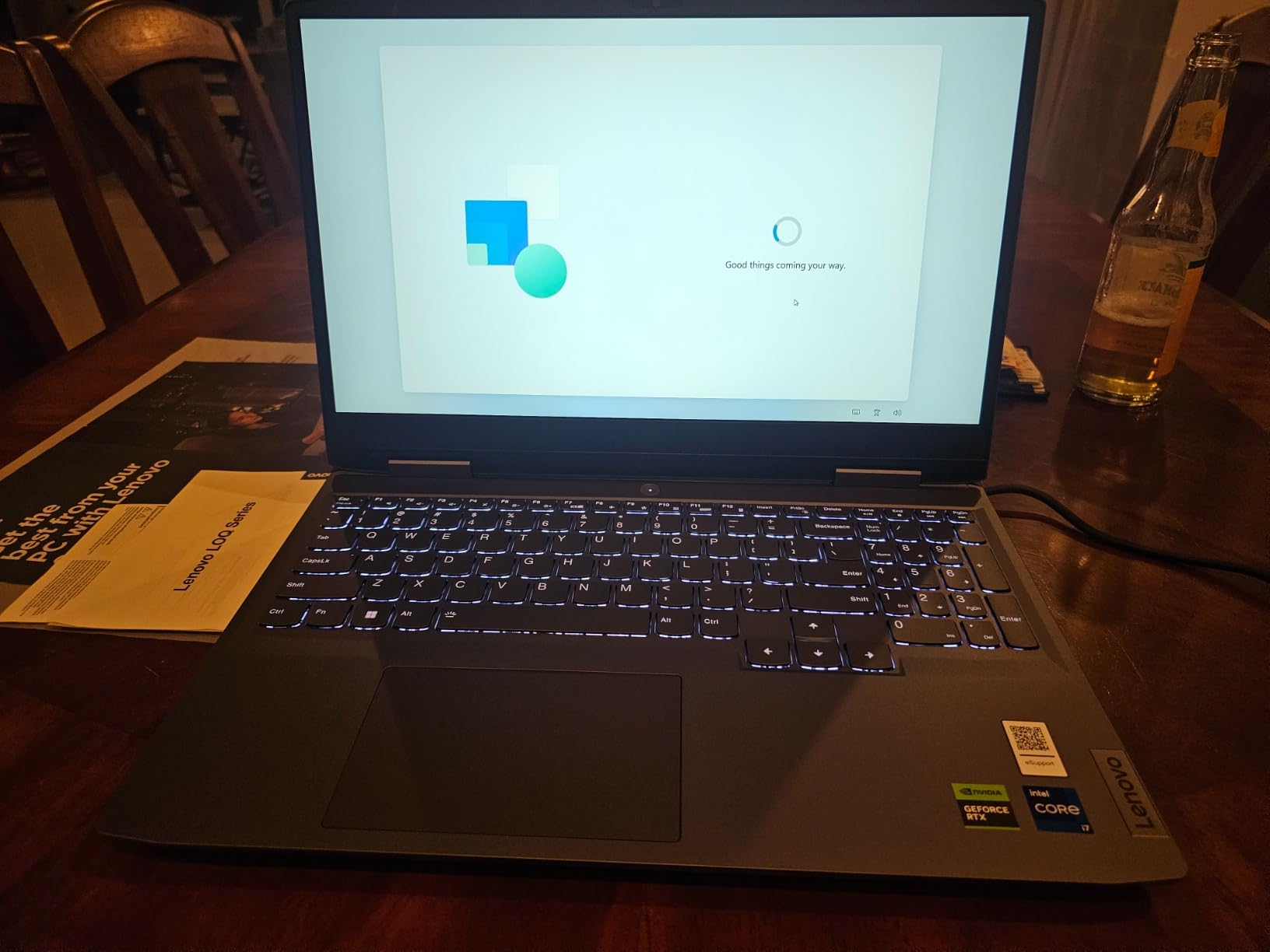 Lenovo LOQ 15 15AHP9 RTX 4060 AI Gaming Laptop, 15.6 FHD 144Hz, AMD Ryzen 7 8845HS, NVIDIA RTX 4060, 32GB DDR5 RAM, 1TB SSD, Backlit Keyboard, RJ-45, Bundle with PCO Laptop Cooler - Customer Photo 3