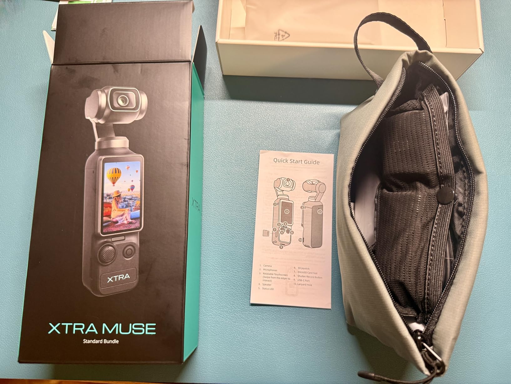 Xtra Muse, Vlogging Camera with 1'' CMOS & 4K/120fps Videos, Pocket Camera with 3-Axis Gimbal Stabilizer, Fast Focusing, Face/Object Tracking, Digital Video Camera for Photography, Digital Camera - Customer Photo 2