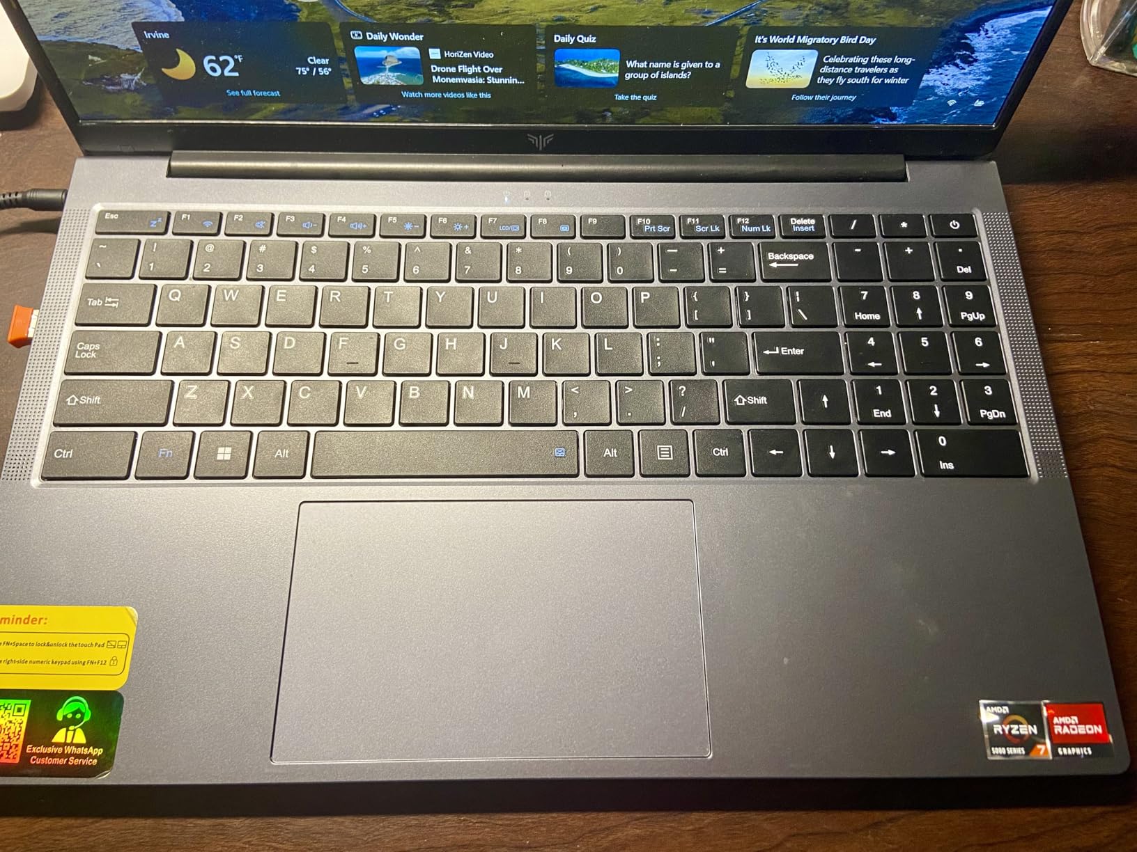 2025 Gaming Laptop, 15.6inch Laptop Computer with AMD Ryzen 7 5700U(8C/16T, Up to 4.3GHz), 16GB RAM 512GB NVMe SSD Windows 11 Laptop, Radeon RX Vega 8 Graphics,WiFi 6 - Customer Photo 1