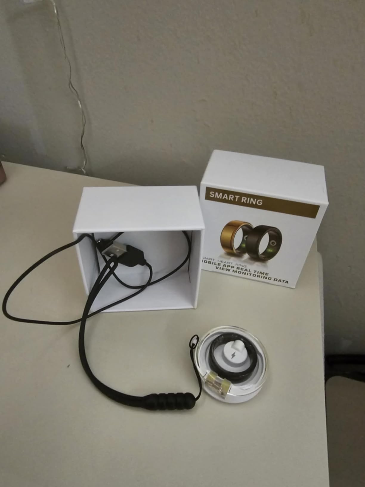 Smart Ring with Sleep Monitoring, Step Counting, Heart Rate, Blood Oxygen for iOS and Android, No Subscription Fee, IP68 Waterproof Health Tracker (Gold, 7) - Customer Photo 1