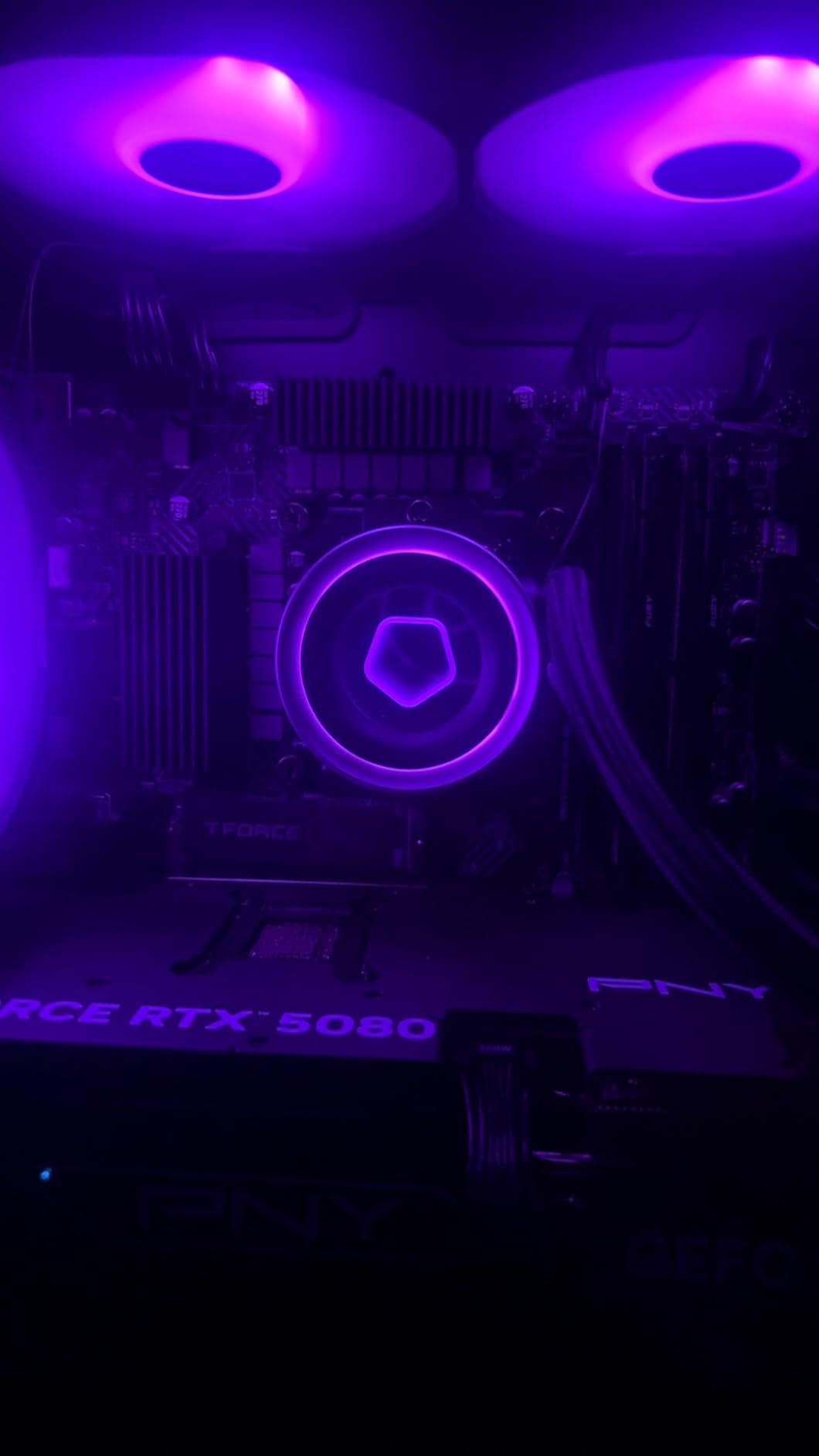 Mantis V2 RTX 5090, 24-Core i9-14900KF, 128GB DDR5 RAM, 4TB Gen4 SSD + 8TB HDD, 360mm Liquid Cooled Gaming Desktop PC w/Windows 11 Pro, 3 Year Warranty, RGB KBM, Internal WiFi 6E + BT, 3X DP, HDMI - Customer Photo 2