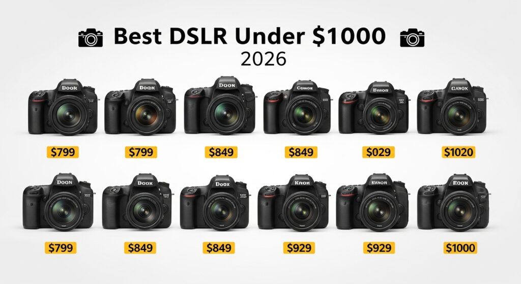 Best DSLR Cameras Under $1000