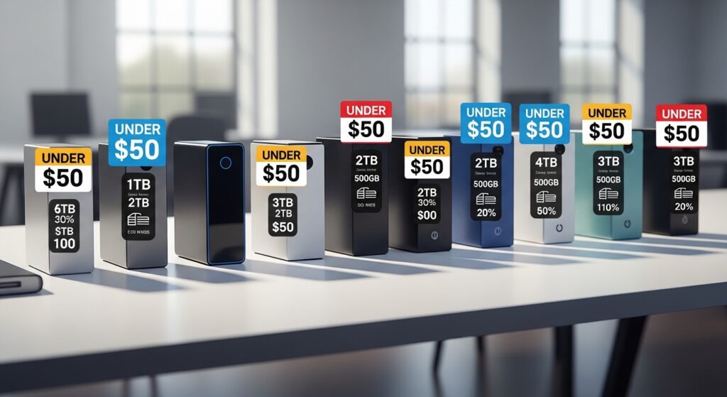 Best External Hard Drives Under $50