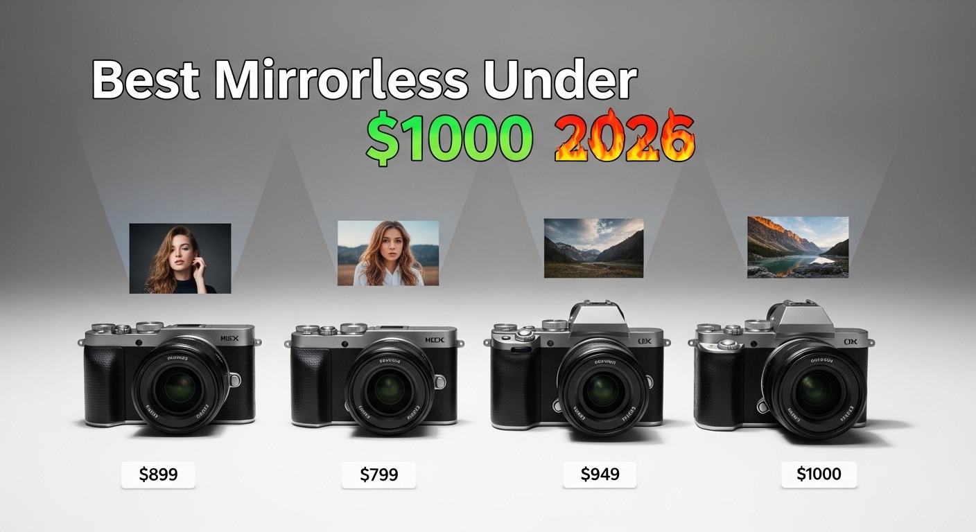 Best Mirrorless Cameras Under $1000