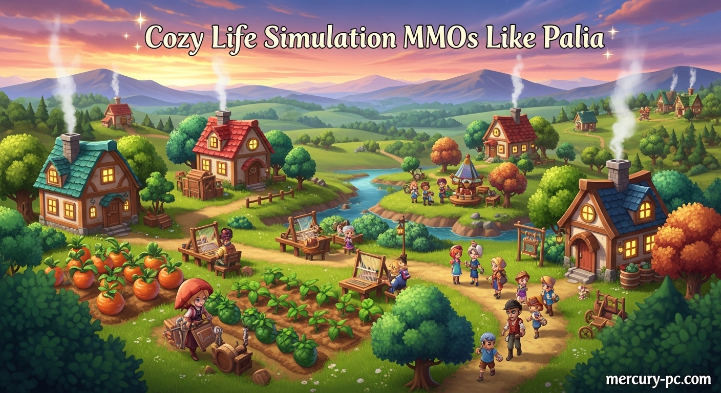 Cozy Life Simulation MMOs Like Palia