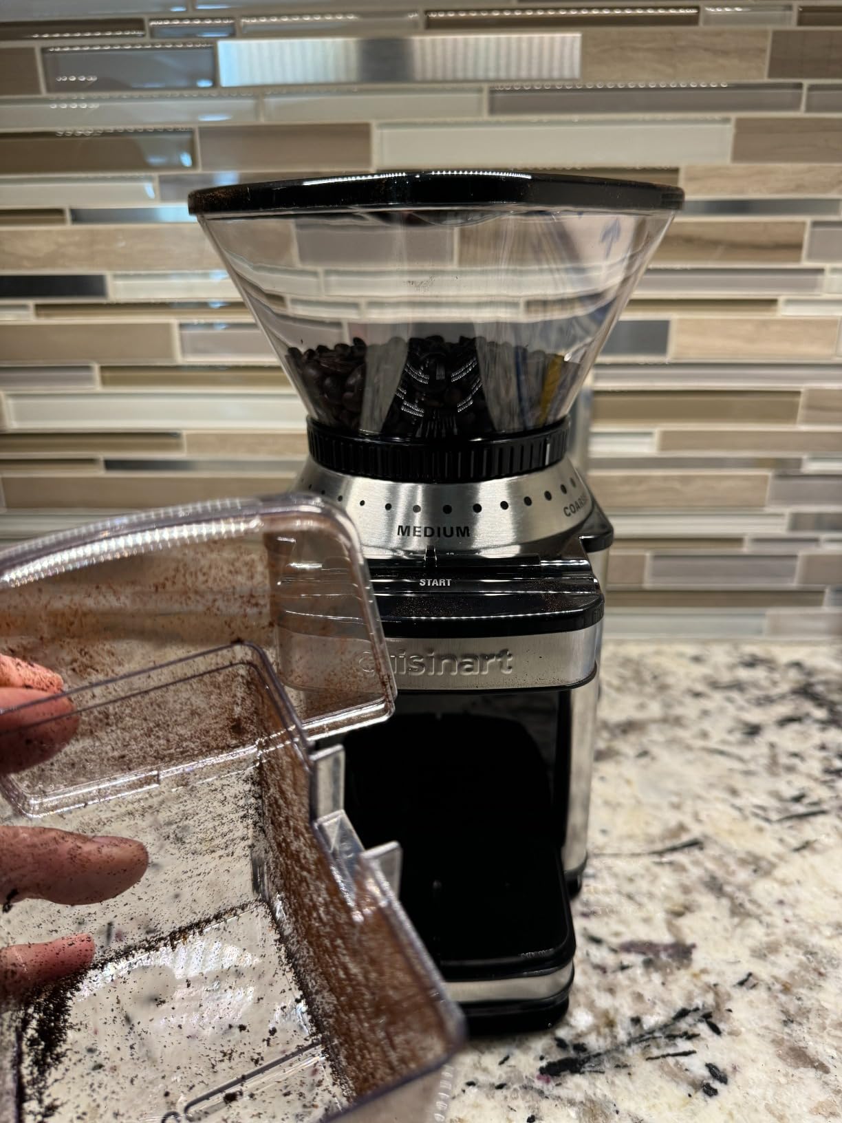 Cuisinart Coffee Grinder, Electric One-Touch Automatic Burr Coffee Grinder with 18-Position Grind Selector customer photo 1
