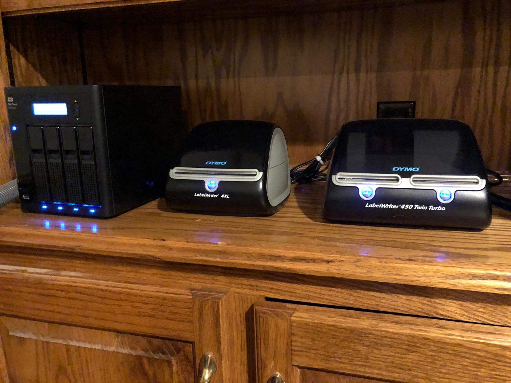 DYMO Label Printer, Label Writer 450 Twin Turbo, Direct Thermal Printer - Fast Printing, Home & Office Organization, Great for Labeling, Filing, Shipping, Mailing, Barcodes, and More customer photo 1