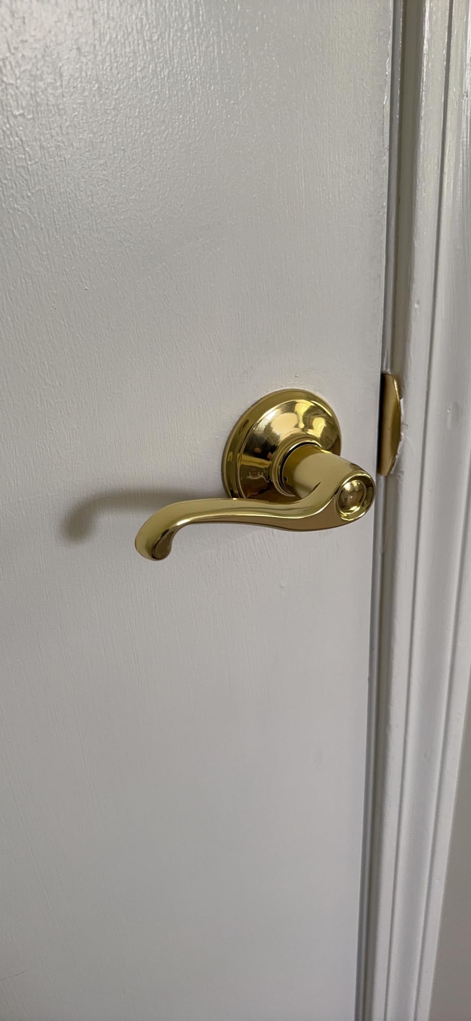 Schlage F10 FLA 609 Flair Door Lever, Hall & Closet Passage Lock, Antique Brass customer photo 2