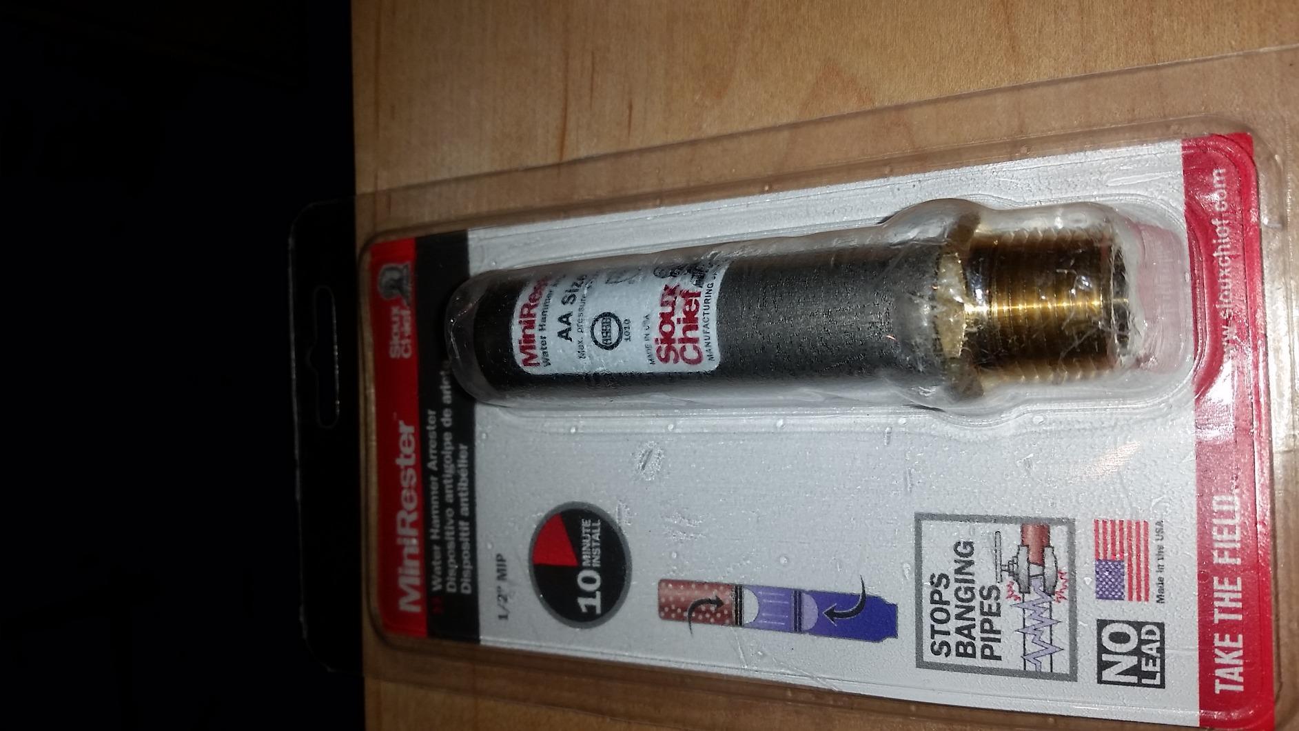 Sioux Chief Mfg 660-2 1/2-Inch MIP Thread Mini Rester Residential Water Hammer Arrester customer photo 1