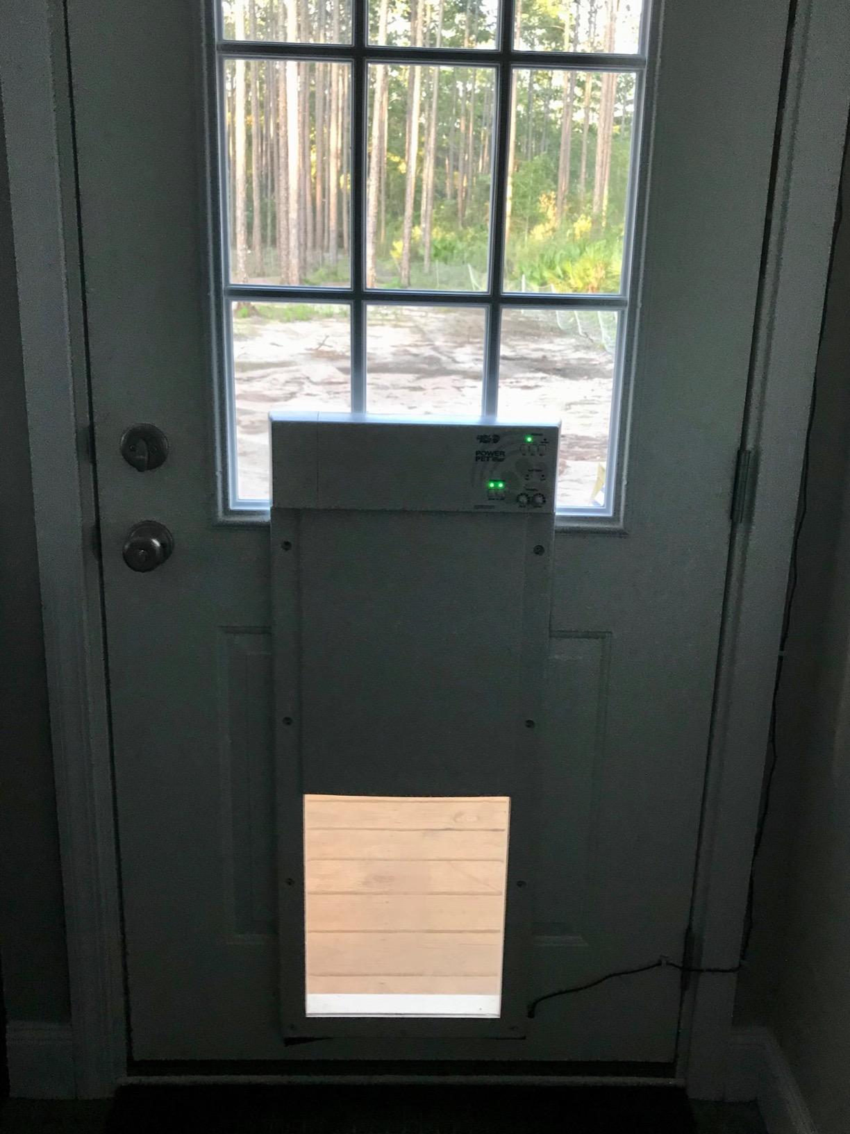 Genuine Power Pet Fully Automatic Pet Door from High Tech Pet - Pet Collar Operated, 4 Way Access, Dead Bolt Lock customer photo 1