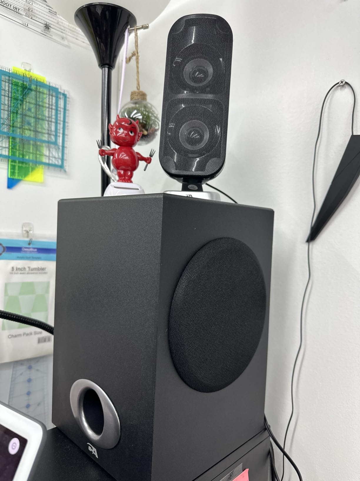 Cyber Acoustics CA-3810 2.1 Multimedia Speaker System with Subwoofer, 80 Watts Peak Power, Strong Bass, Perfect for Music, Movies, and Games customer photo 1