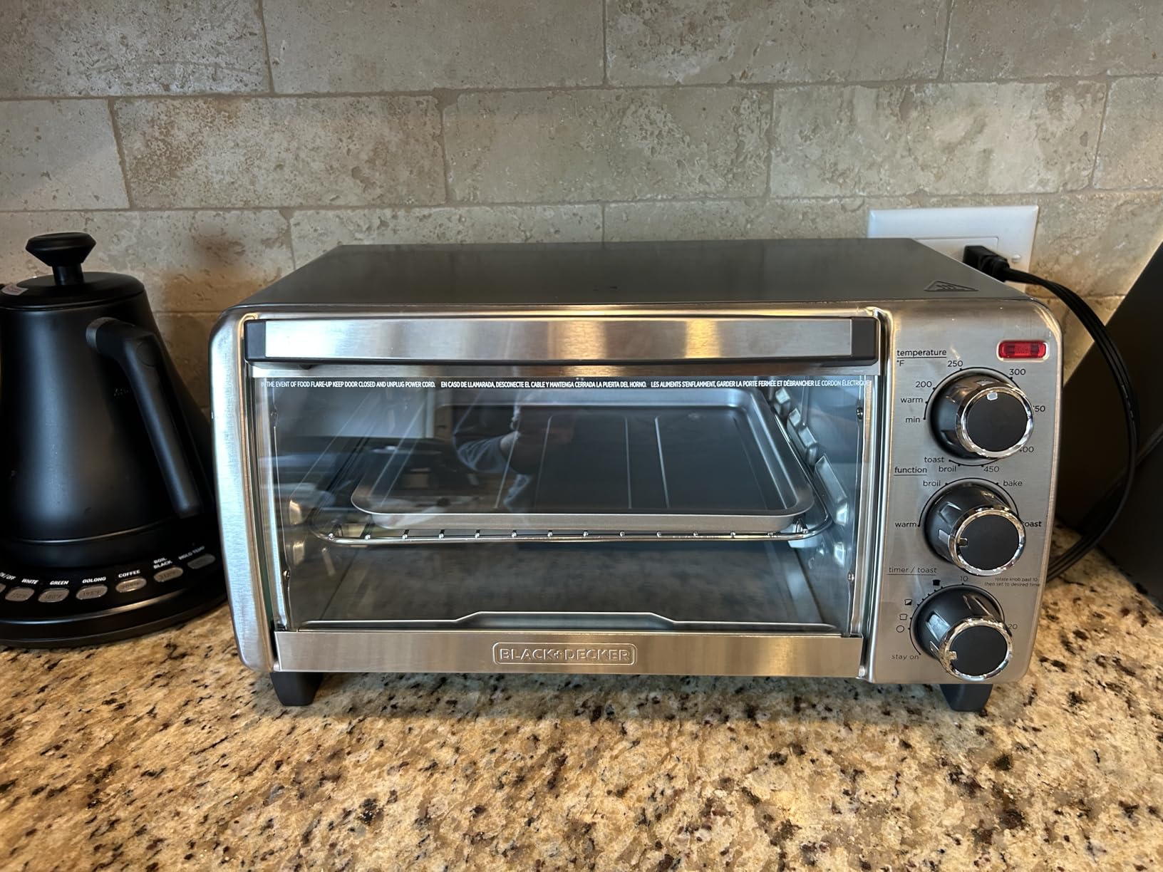 BLACK+DECKER TO1313SBD Toaster Oven, 15.47 Inch, Silver customer photo 2