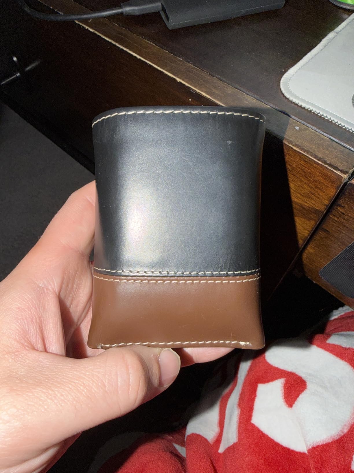 Timberland Men's Leather Trifold Wallet with ID Window customer photo 2