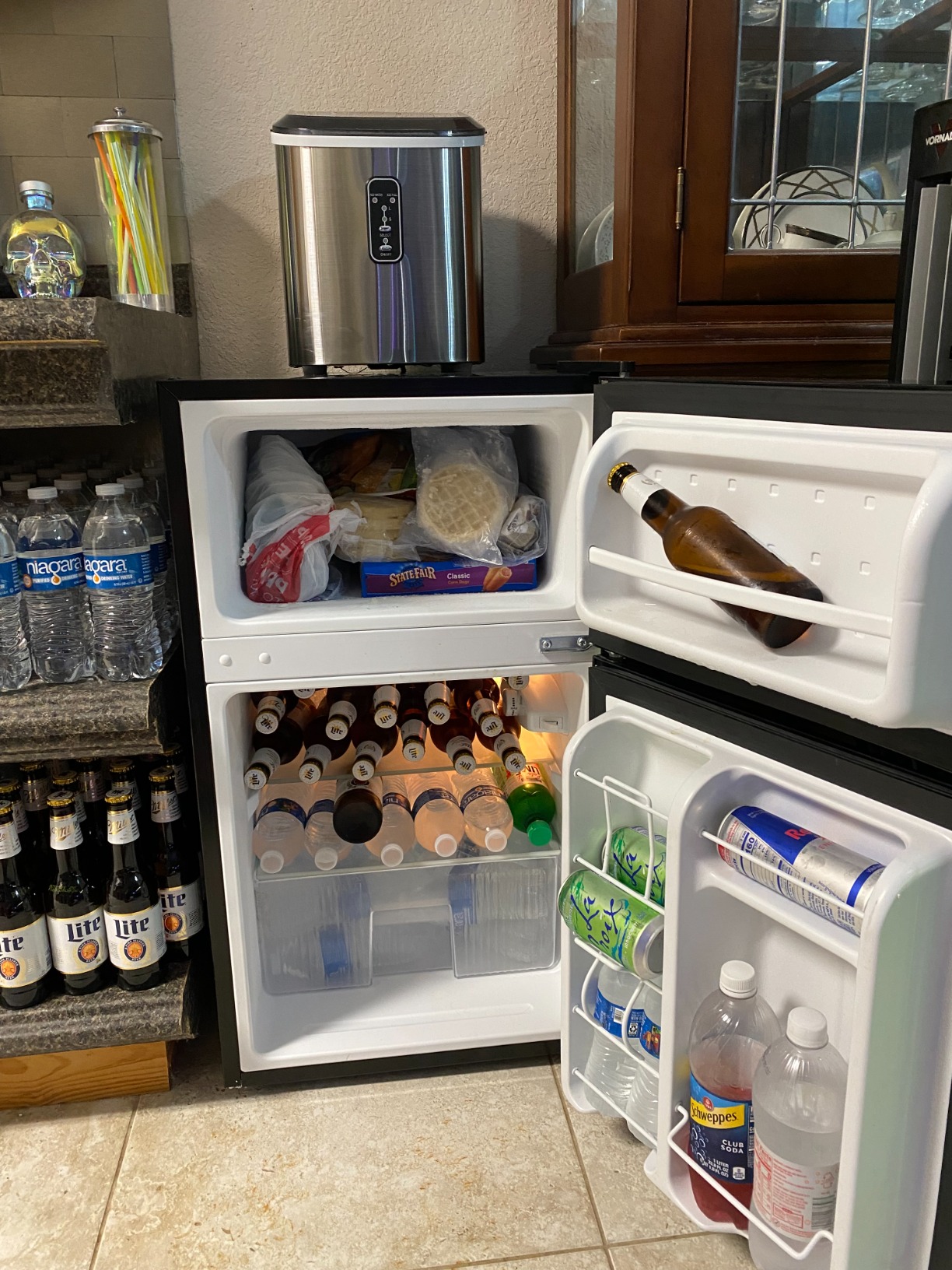 Midea WHD-113FSS1 Double Door Mini Fridge with Freezer, 3.1 cu ft, Stainless Steel customer photo 1
