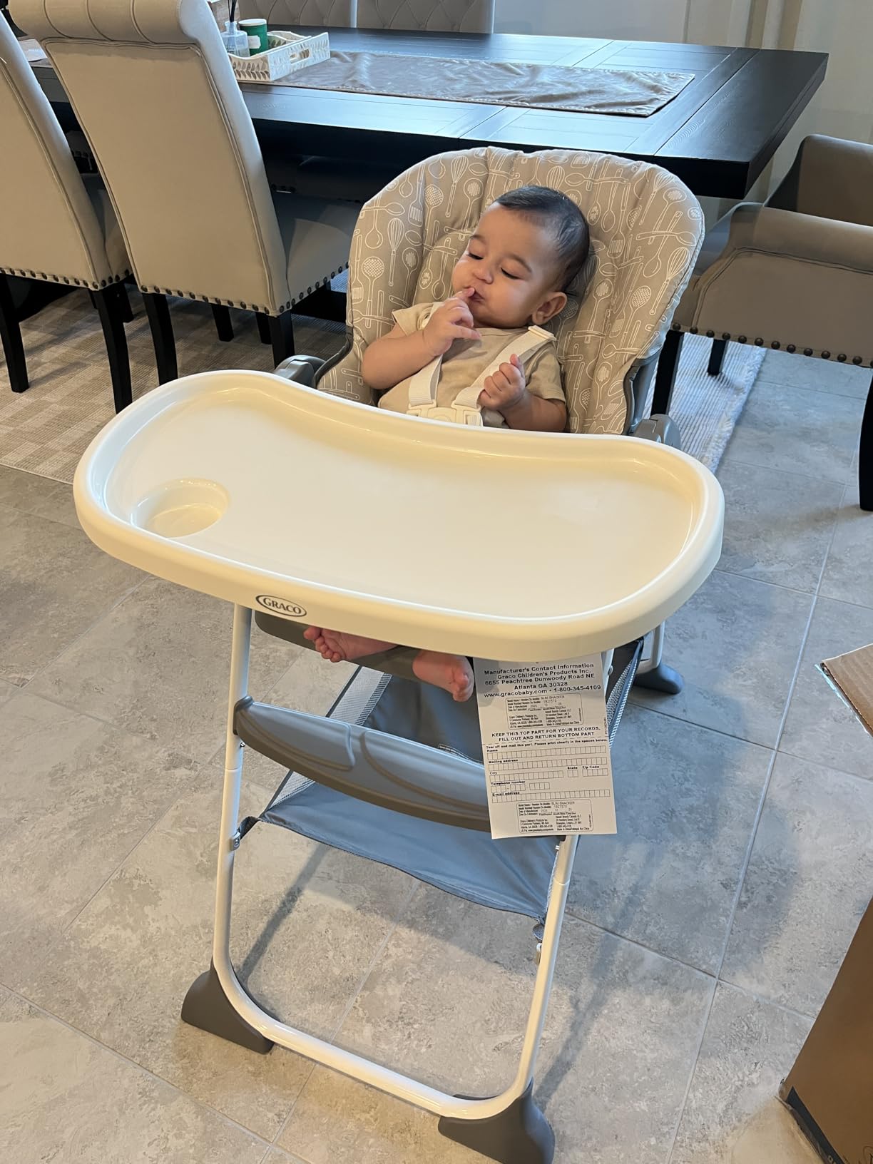 Graco Slim Snacker Highchair, Whisk customer photo 2