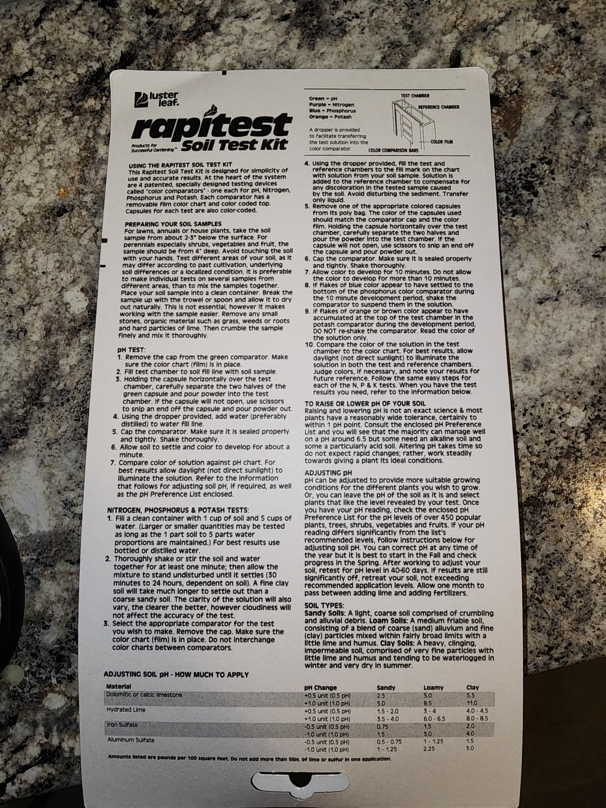 Luster Leaf 1601 Rapitest Soil Test Kit customer photo 2