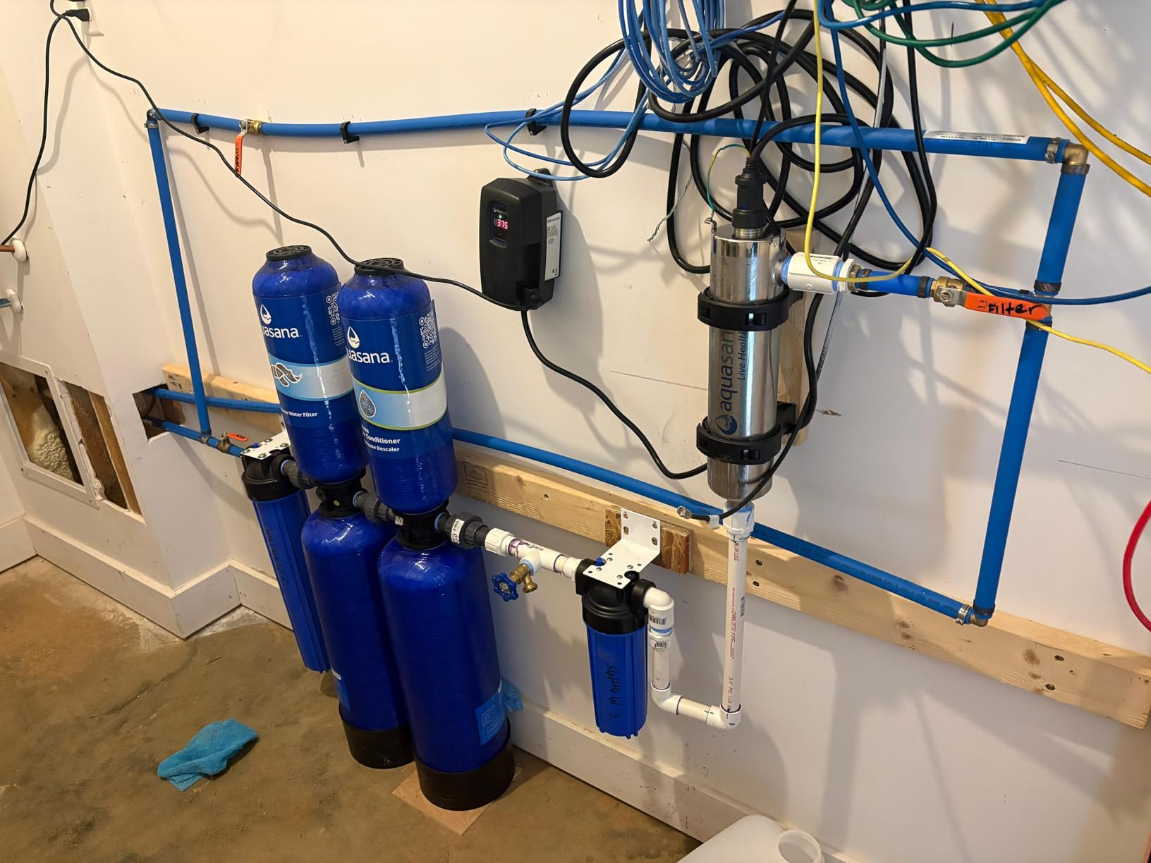Aquasana Whole House Water Filter System | 1,000,000 Gallons | Salt-Free Softener Alternative | UV, Carbon & KDF | EQ-1000-AST-UV customer photo 1