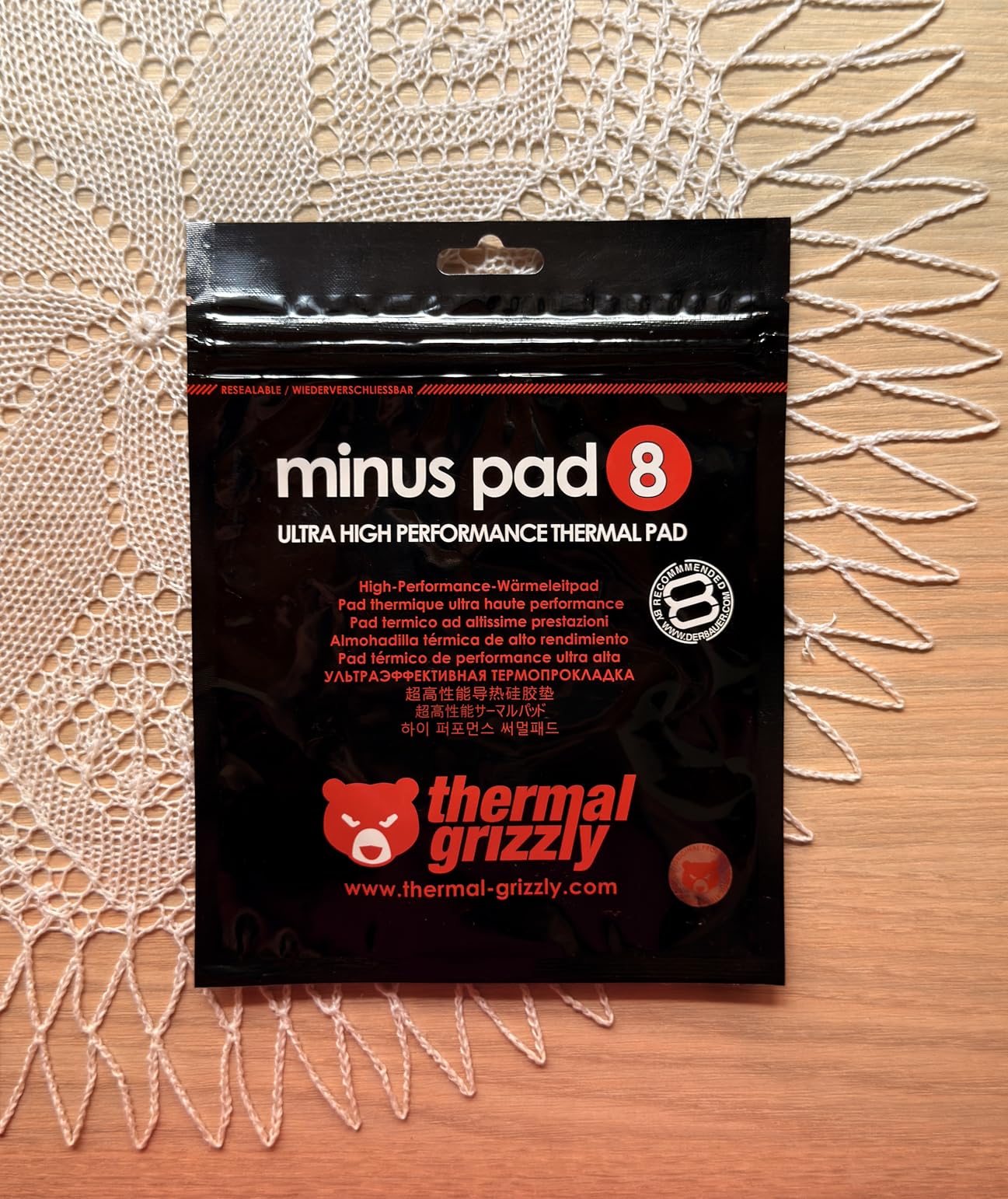 Thermal Grizzly Minus Pad 8 120x20x1.0mm 2Pack - Thermal Interface Pad customer photo 2