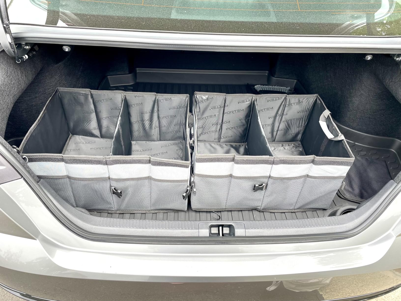 FORTEM Trunk Organizer For SUV Car Trunk Organizer, Foldable Storage, Car Accessories for Women Men, Collapsible Bag, 600D Oxford, Non Slip Bottom, Straps, Soft Cover (50L) customer photo 1