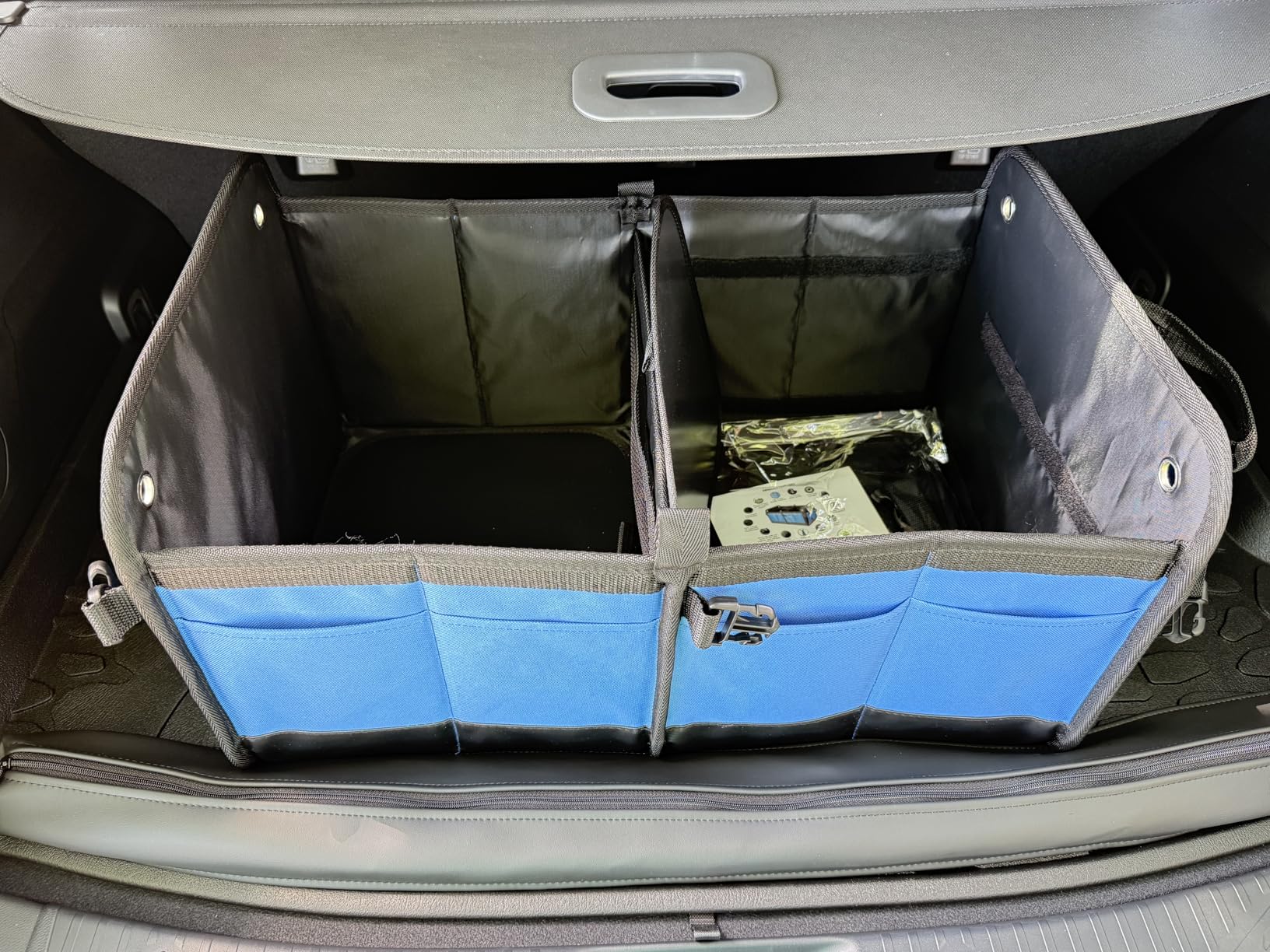 TRUNKCRATEPRO Trunk Organizer For Car, Suv, Truck | Premium Adjustable Multi Compartments Collapsible Car Trunk Organizer With Securing Straps & Non-Slip Bottom (Large Size, Black) customer photo 1