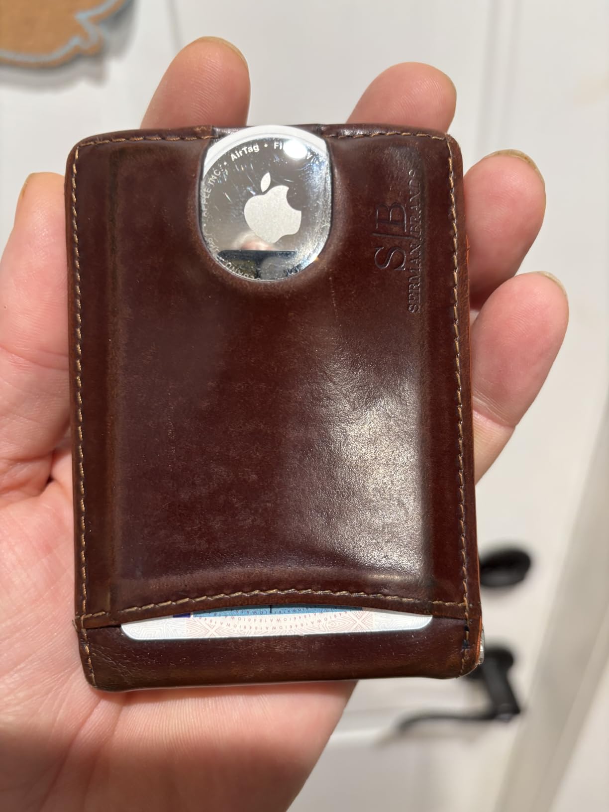 SERMAN BRANDS RFID Blocking Slim Bifold Genuine Leather Minimalist Front Pocket Wallets for Men with Money Clip Thin Mens customer photo 1