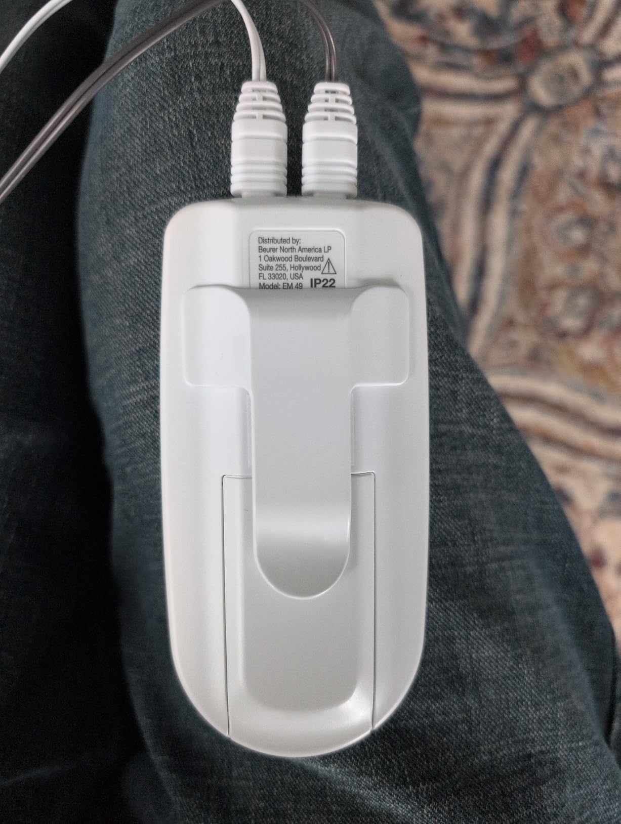 Beurer EM49 Digital TENS & EMS Device for Pain Relief and Muscle Stimulation, 15 TENS Programs, 35 EMS Programs, 2 Adjustable Channels with 4 Self-Adhesive Electrodes customer photo 2