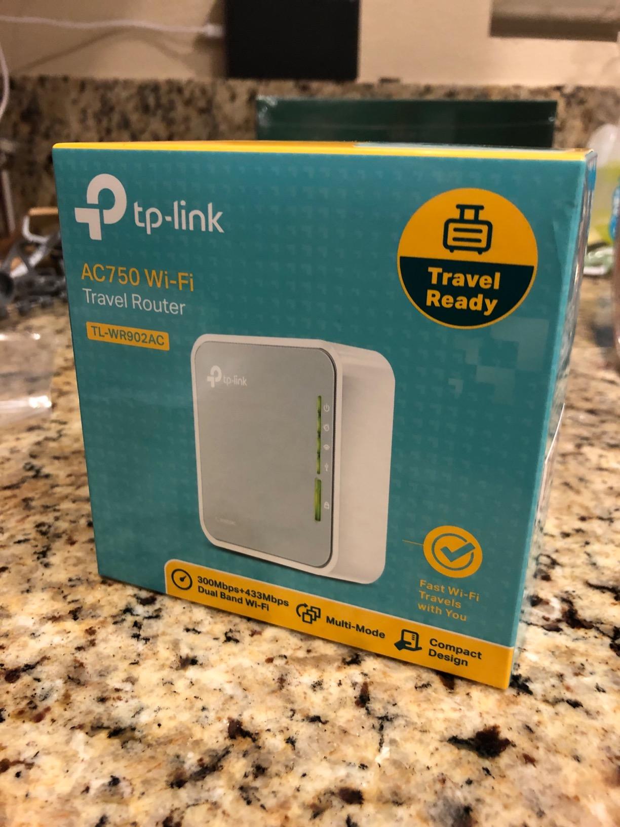 TP-Link AC750 Wireless Portable Nano Travel Router (TL-WR902AC), Multiple Modes, Dual Band, 1 USB 2.0 Port customer photo 1
