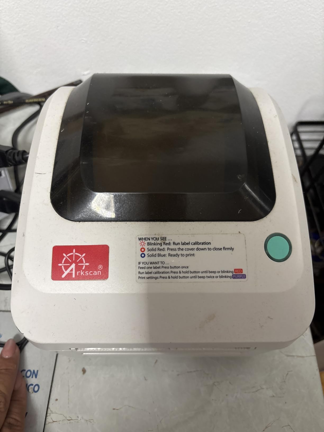 Arkscan 2054A Shipping Label Printer for Windows Mac Chromebook Android, Supports Amazon Ebay Paypal Etsy Shopify ShipStation Stamps UPS USPS FedEx DHL, Roll & Fanfold 4x6 Direct Thermal Label customer photo 1
