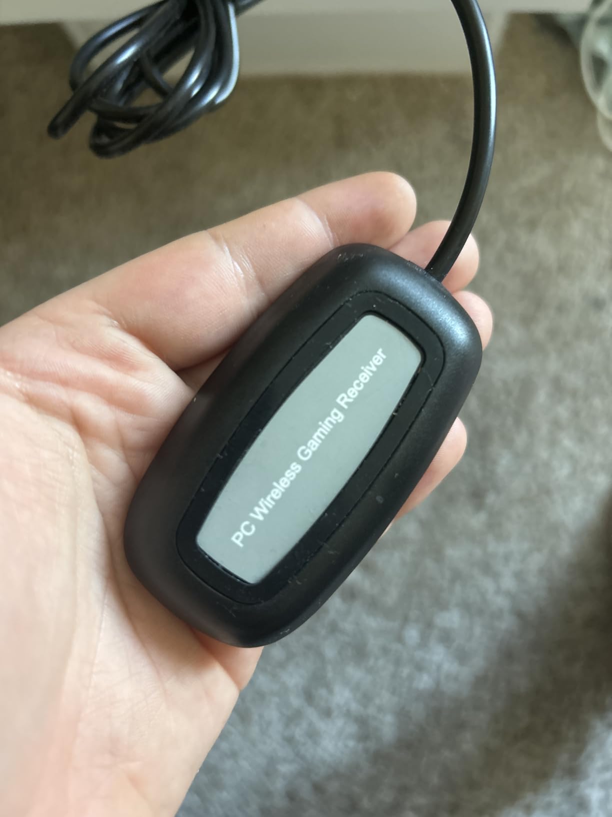 Mcbazel Wireless USB 2.0 Gaming Receiver Adapter for Microsoft Xbox 360 Desktop PC Laptop Gaming - Black customer photo 2