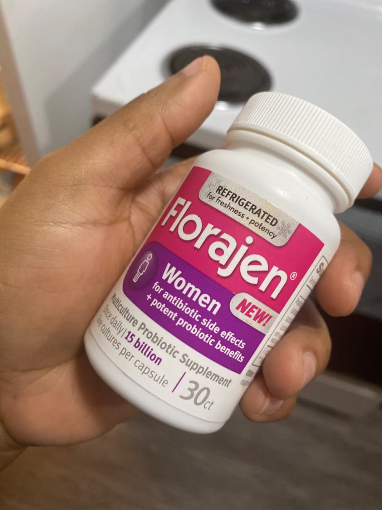 Florajen Women's Vaginal Probiotics, Provides Gut Health & Constipation Relief For Adults And Bloating Relief For Women, 30 Capsules (Refrigerated) customer photo 1