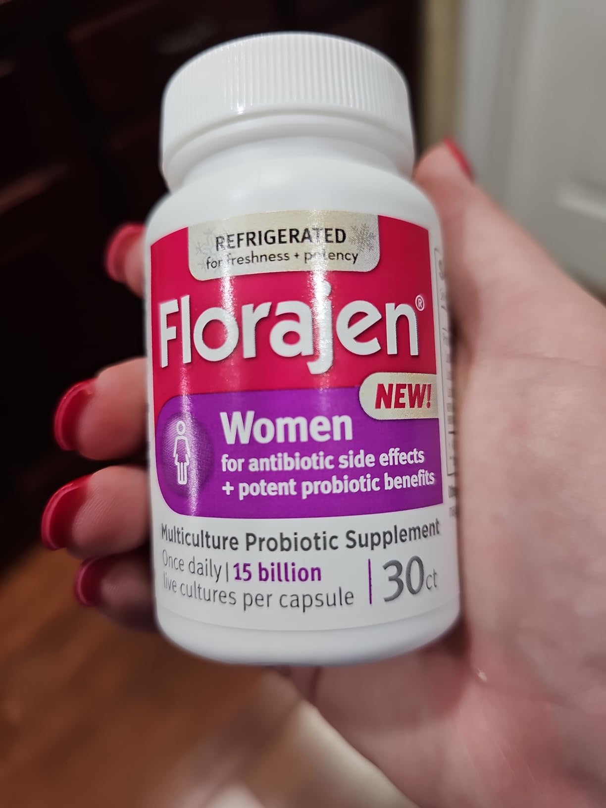 Florajen Women's Vaginal Probiotics, Provides Gut Health & Constipation Relief For Adults And Bloating Relief For Women, 30 Capsules (Refrigerated) customer photo 2