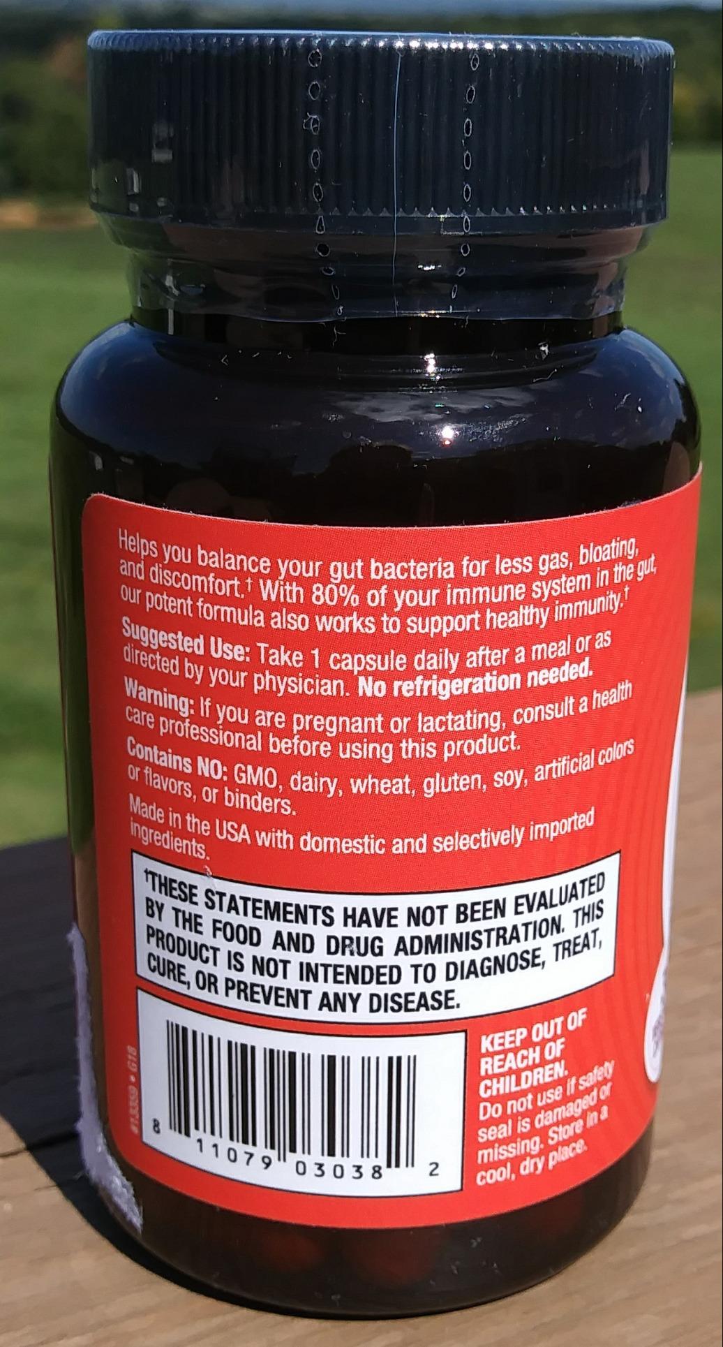 Ultra Spore Probiotic with Live Strains | Daily Soil Based Probiotic for Digestive Support & Gut Health | Soy-Free, Dairy-Free, Gluten-Free, Non-Refrigerated Probiotics, 30 Capsules customer photo 2