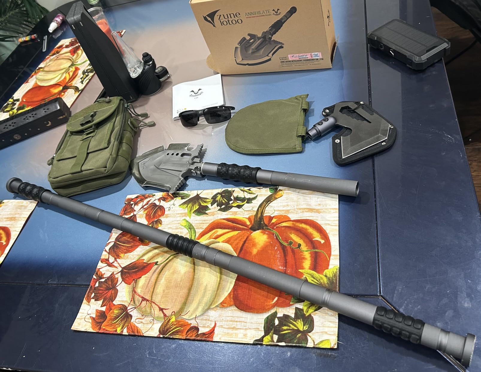 Zune Lotoo Survival Shovel Multitool 28 in 1 Luxury Kit, Tactical Camping Folding Shovel, Unbreakable Martensitic Steel customer photo 1
