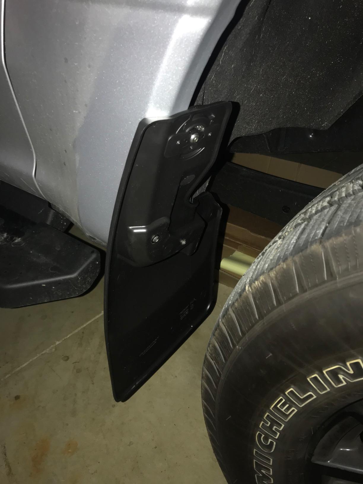 WeatherTech Custom No Drill Splash Guard MudFlaps for Ford Super Duty - Front & Rear Set (110065-120065), Black customer photo 1