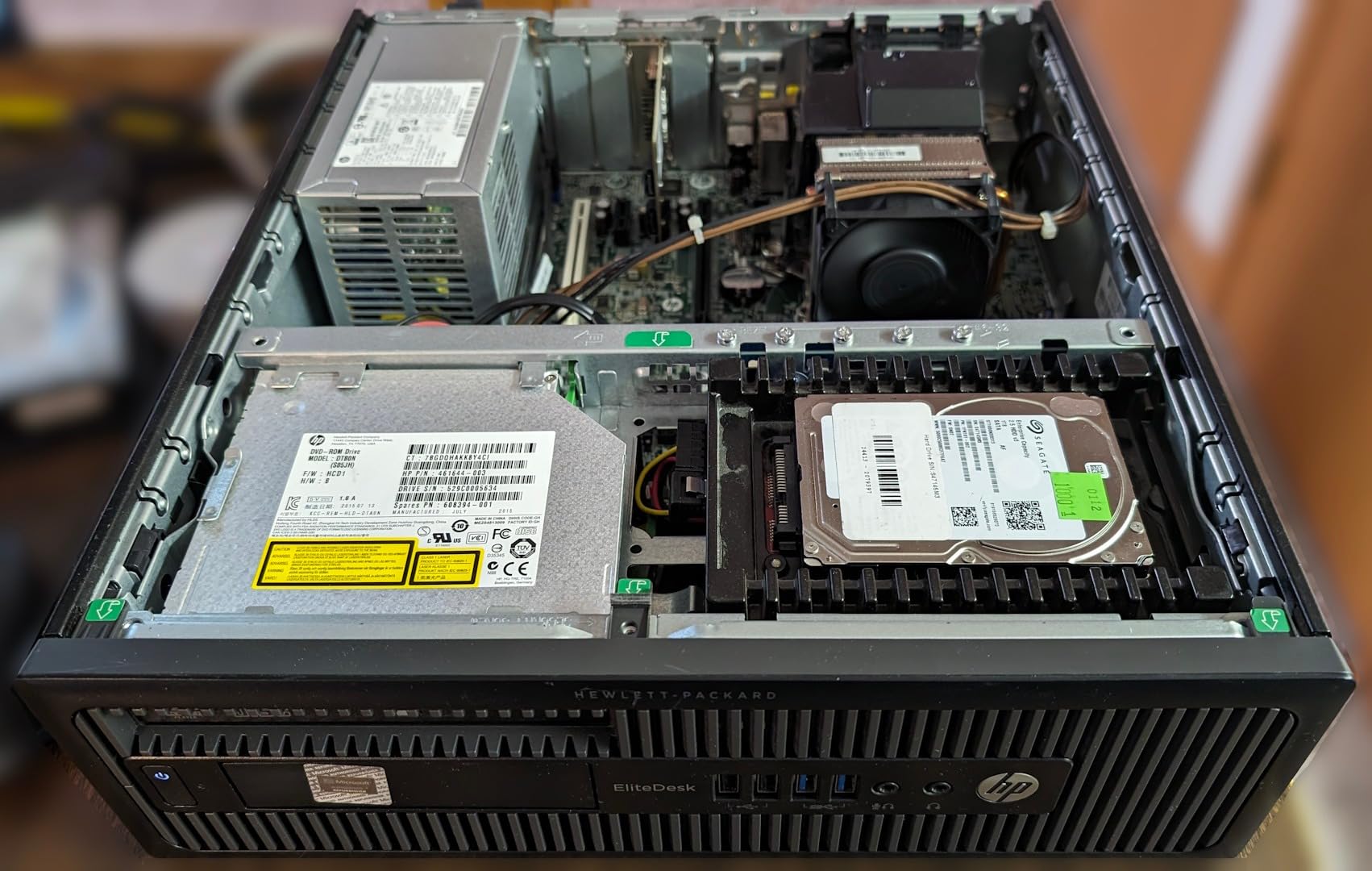 HP EliteDesk 800 G1 SFF High Performance Business Desktop Computer, Intel Quad Core i5-4590 Upto 3.7GHz, 16GB RAM, 1TB HDD, 256GB SSD (Boot), WiFi, Windows 11 Professional (Renewed) customer photo 1