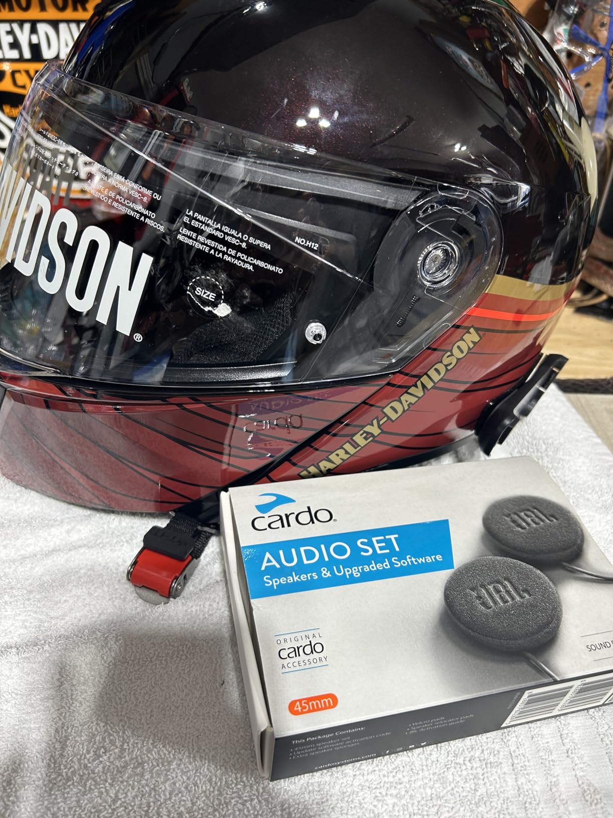 Cardo 45mm Audio Set, Works with Most Helmet Communicators (Single Pack) customer photo 2