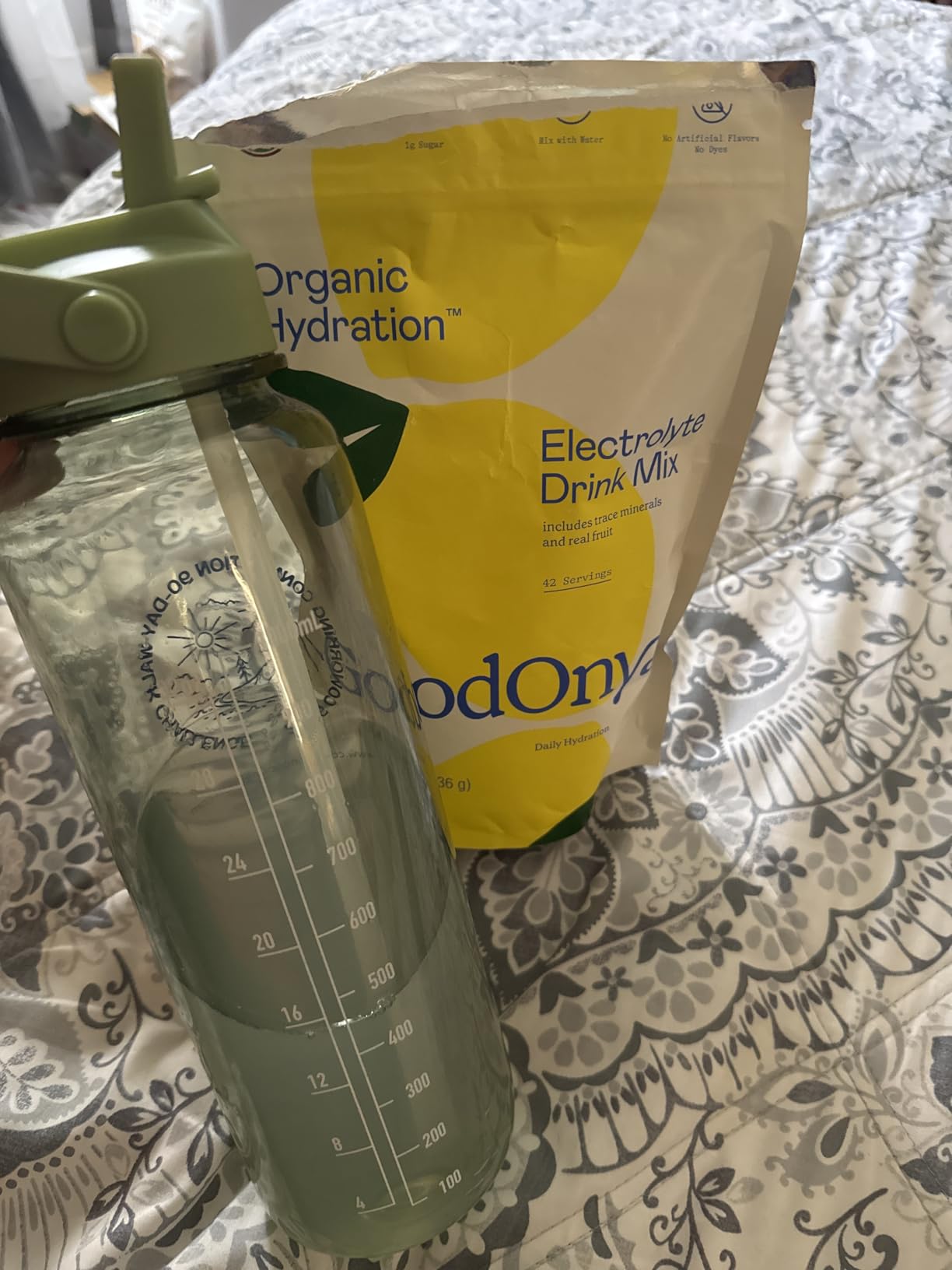 GoodOnya Organic Hydration Electrolyte Drink Mix, Certified Organic Hydration Powder, Non-GMO, Biochecked Glyphosate Free, Low Sugar, Lemonade Flavor, No Artificial Flavors, 20 Servings customer photo 1