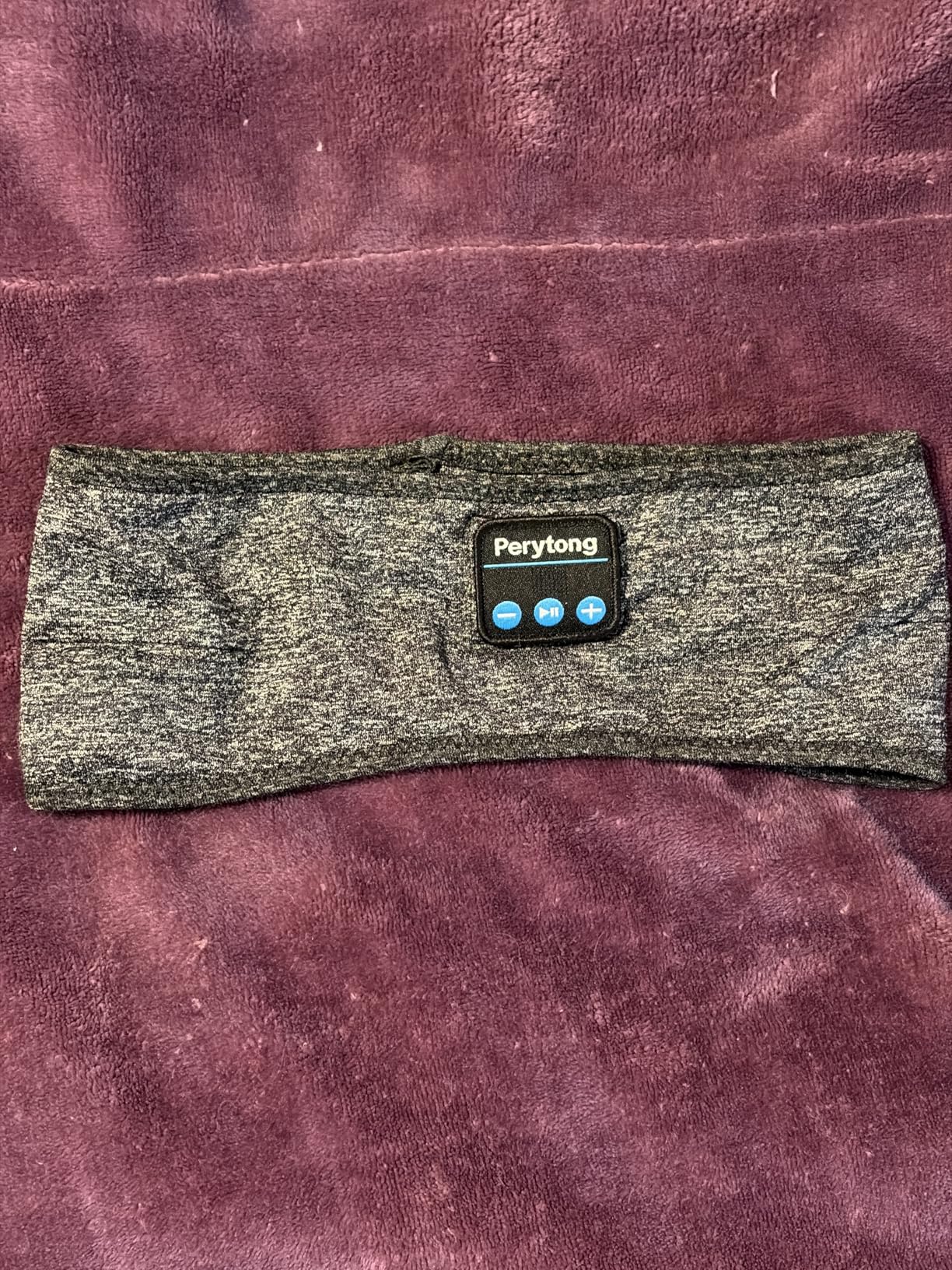 Perytong Sleep Headphones Wireless, Bluetooth Sports Headband Headphones with Ultra-Thin HD Stereo Speakers Perfect for Sleeping,Workout,Jogging,Yoga,Insomnia, Air Travel, Meditation (Grey) customer photo 1