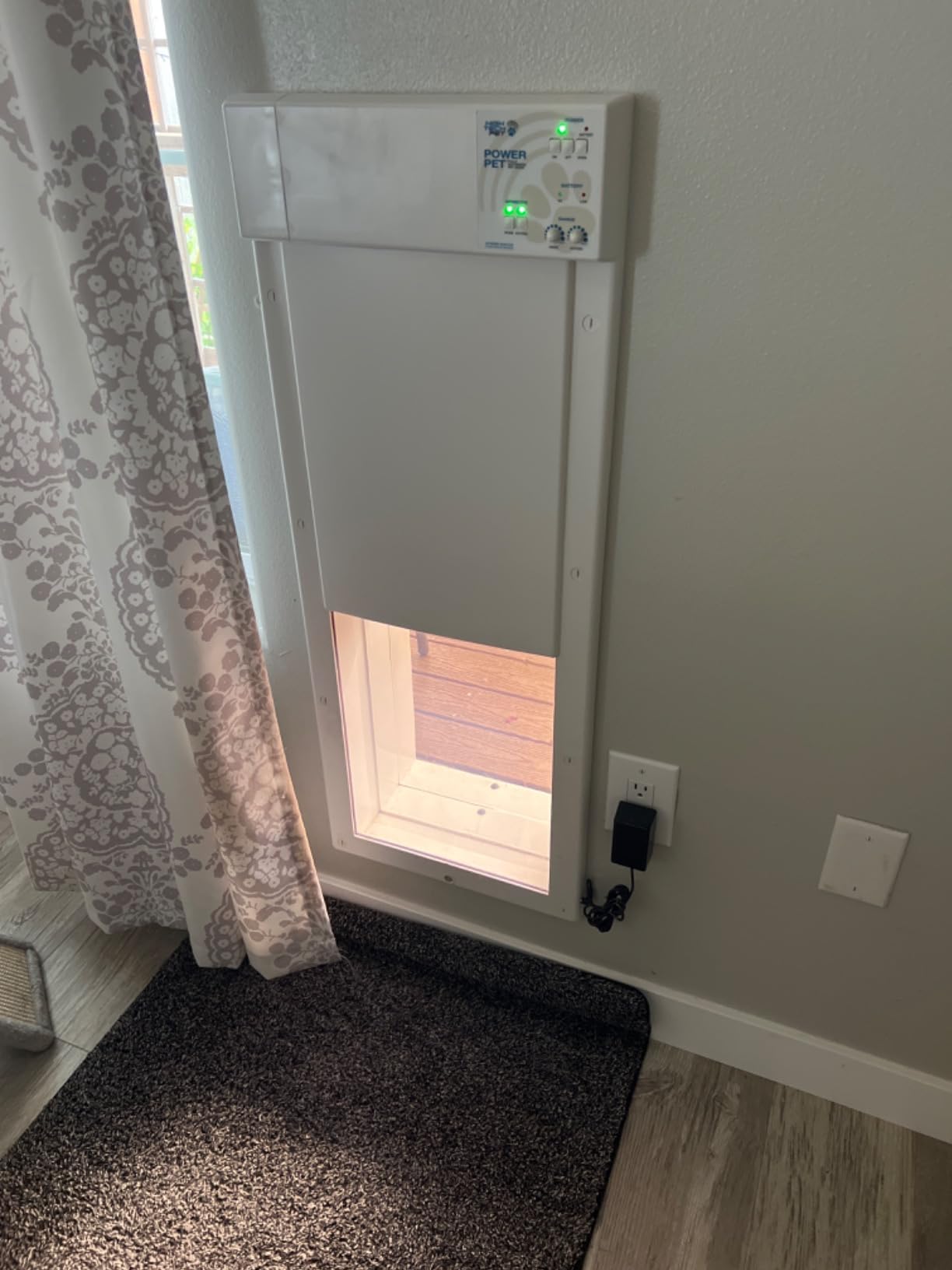 Power Pet Automatic Electronic Pet Door by High Tech Pet - PX-2W, for Large Dogs 30-100 lbs customer photo 1
