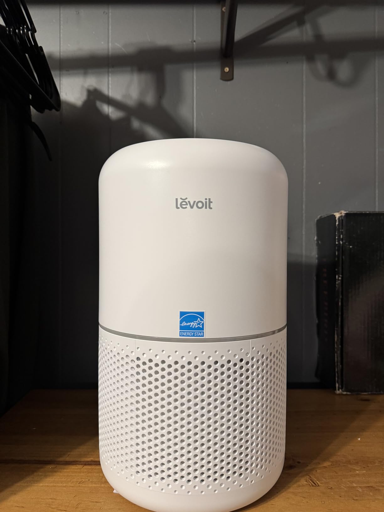 LEVOIT Air Purifier for Home Allergies Pet Hair in Bedroom, Covers Up to 1073 ft² by 56W High Torque Motor, AHAM VERIFIDE, 3-in-1 Filter with HEPA Sleep Mode, Remove Dust Smoke Odor, Core300-P, White customer photo 1