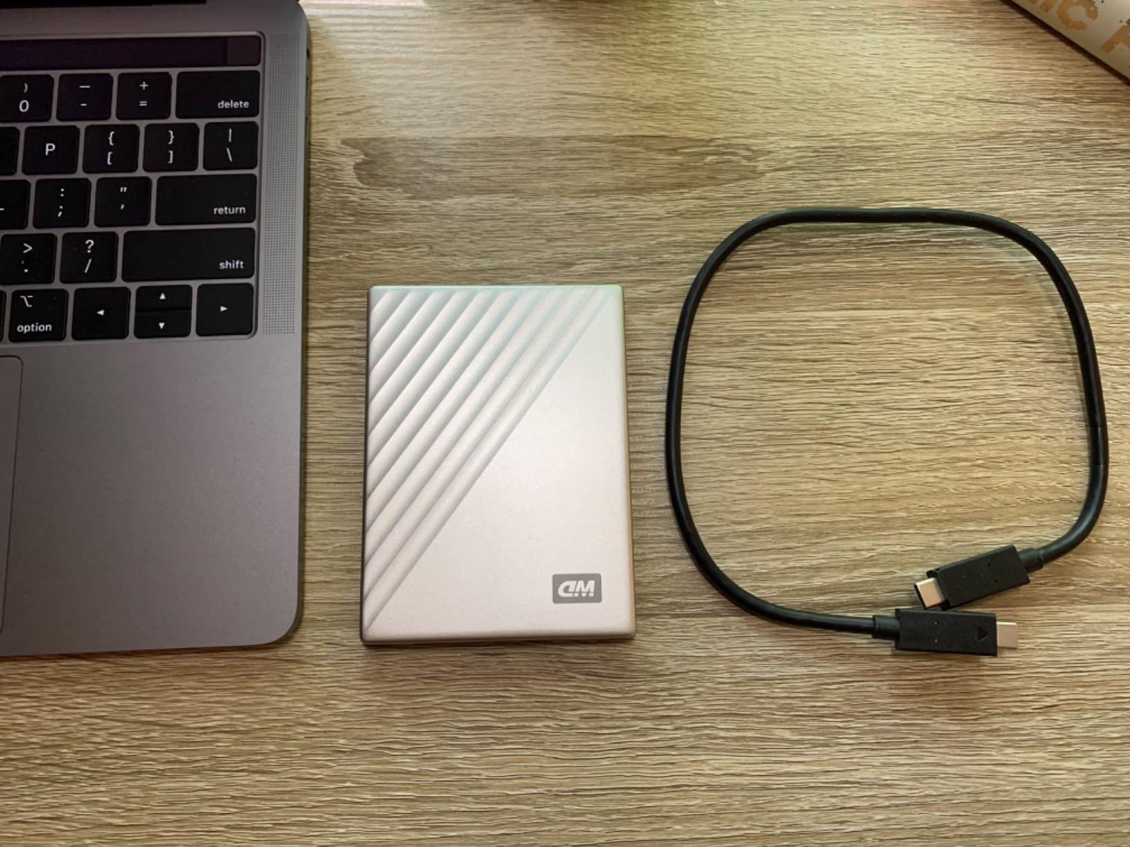 WD 5TB My Passport Ultra for Mac Silver, Portable External Hard Drive, backup software with defense against ransomware, and password protection, USB-C and USB 3.1 - WDBPMV0050BSL-WESN customer photo 1