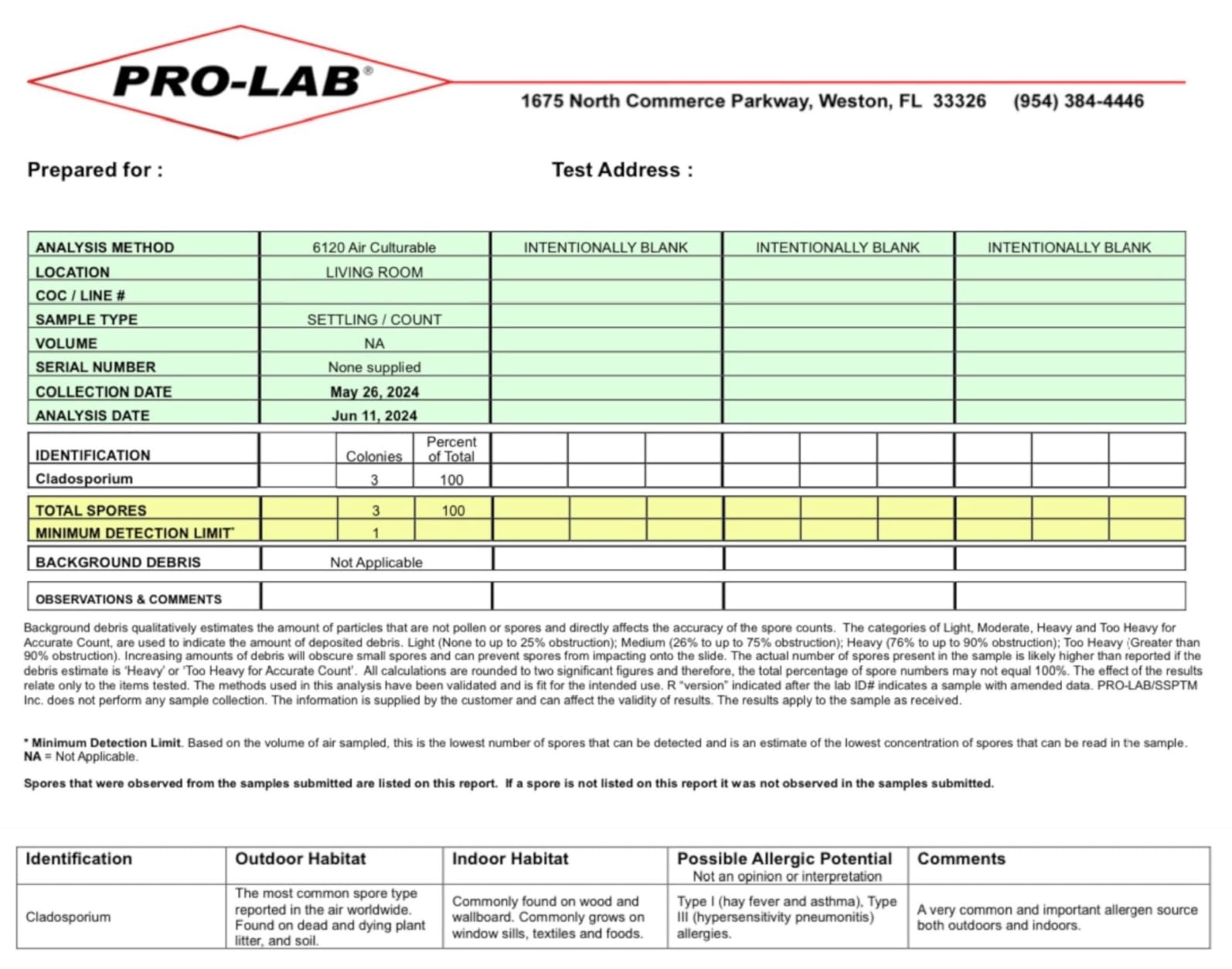 PRO-LAB DIY Mold Test Kit - 1 LAB FEE Included (3 Test Methods: Air, Surface, Bulk.) AIHA Accredited Lab Analysis, Expert Consultation and Return Shipping Included customer photo 2