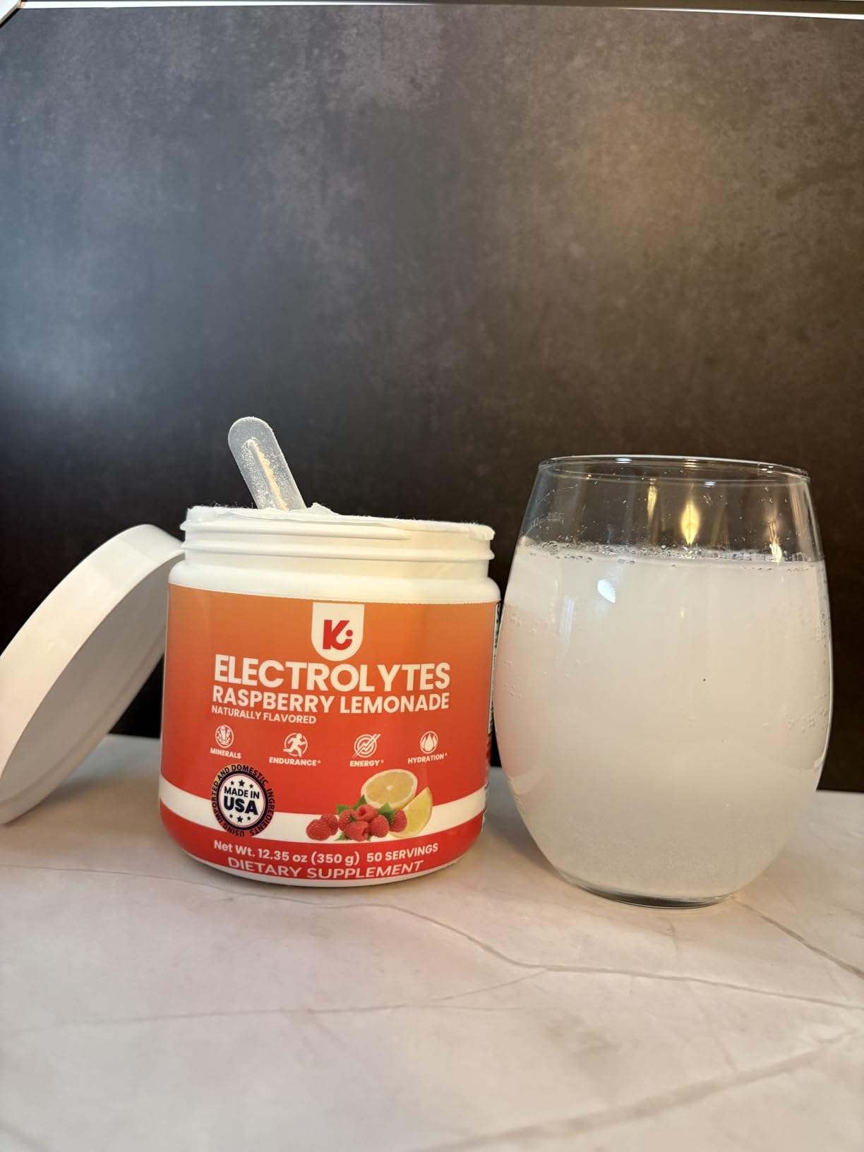 Keppi Electrolytes Powder - Raspberry Lemonade Flavor 50 Servings - No Sugar Hydration Supplement with Magnesium, Potassium, Sodium - Keto, Vegan, Fasting-Friendly, Zero Calorie Electrolyte Drink customer photo 1