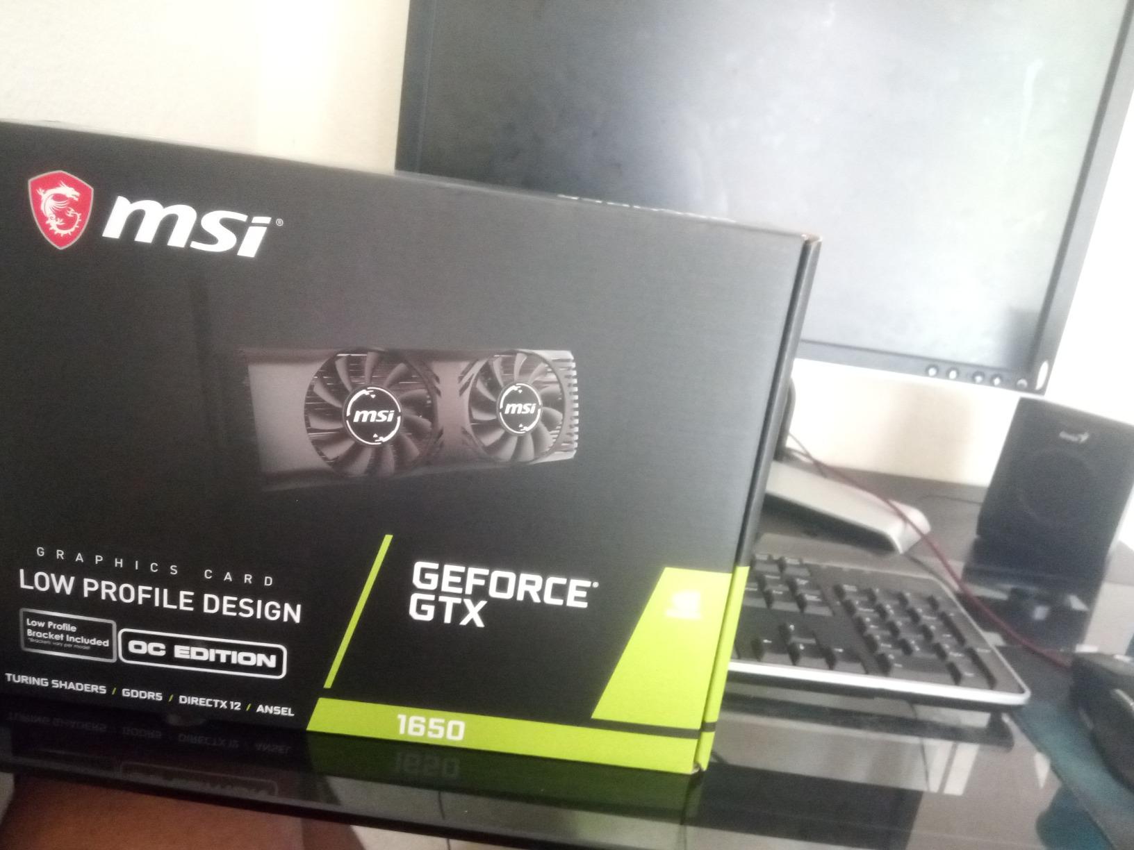 MSI Gaming GeForce GTX 1650 128-Bit HDMI/DP/DVI 4GB GDRR5 HDCP Support DirectX 12 VR Ready OC Low Profile Bracket Included Graphics Card (GTX 1650 4GT LP OC) customer photo 2