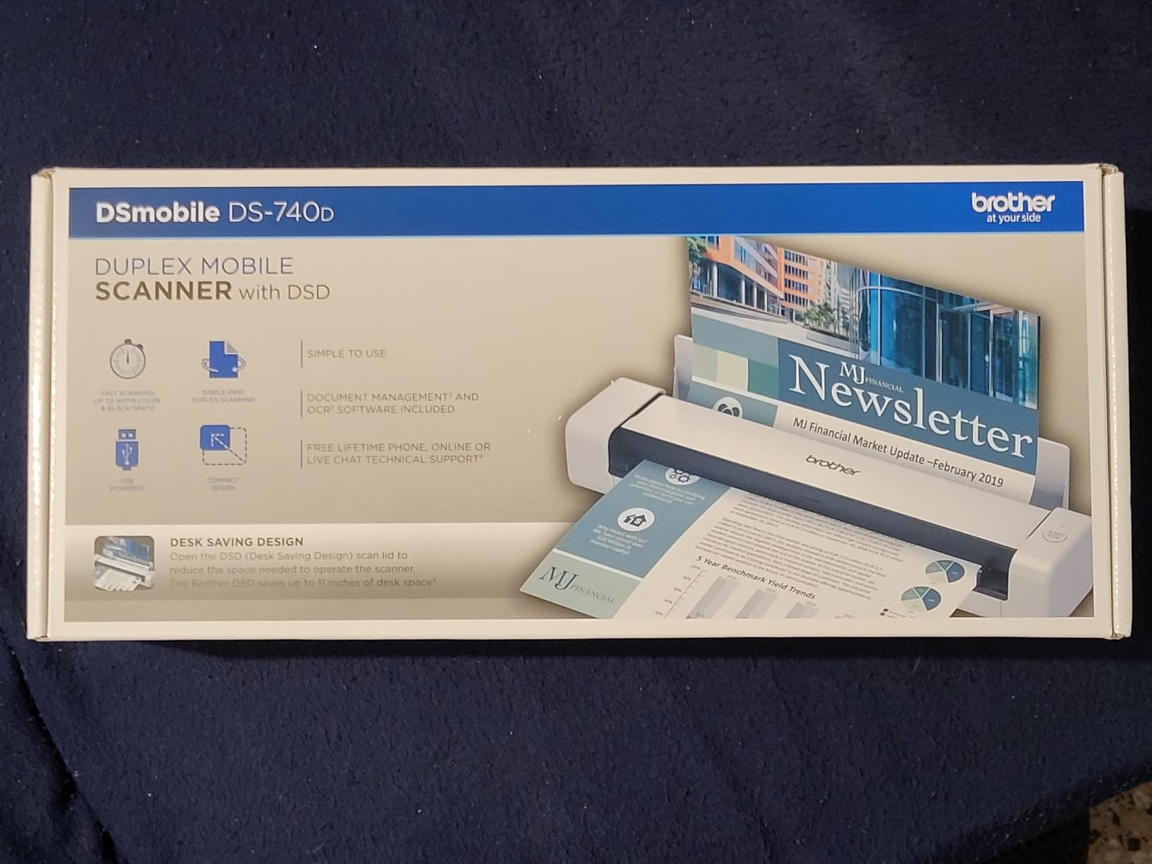Brother DS-740D Duplex Compact Mobile Document Scanner customer photo 1