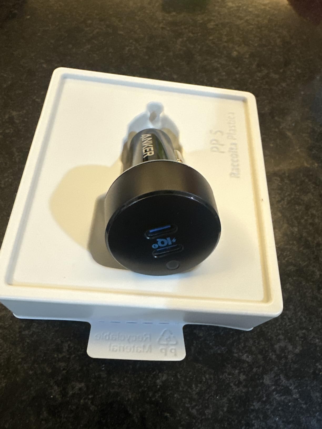 Anker USB C Car Charger, 40W 2-Port PowerIQ 3.0 Type C Adapter (PowerDrive III Duo) customer photo 2